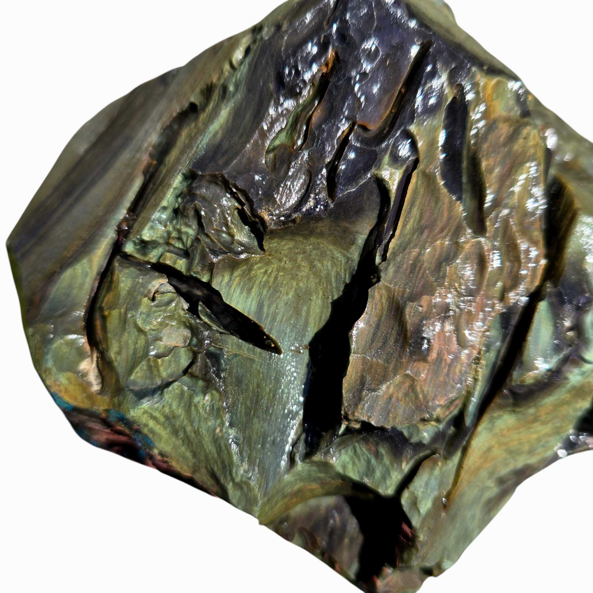 Mexican Velvet Obsidian Lapidary Rough Chunk Volcanic Glass