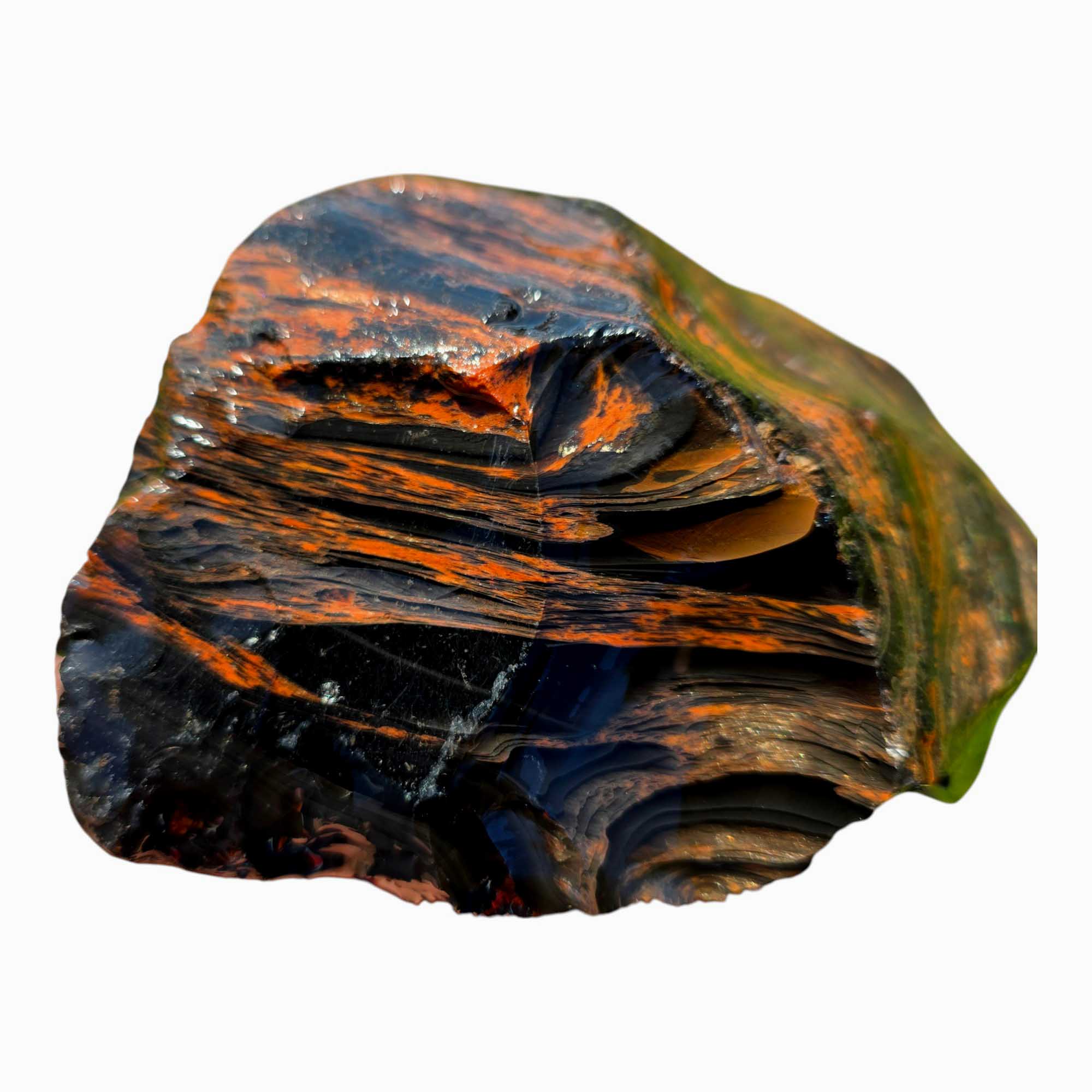 RARE Red Ribbon Obsidian Lapidary Cutting Rough Chunk
