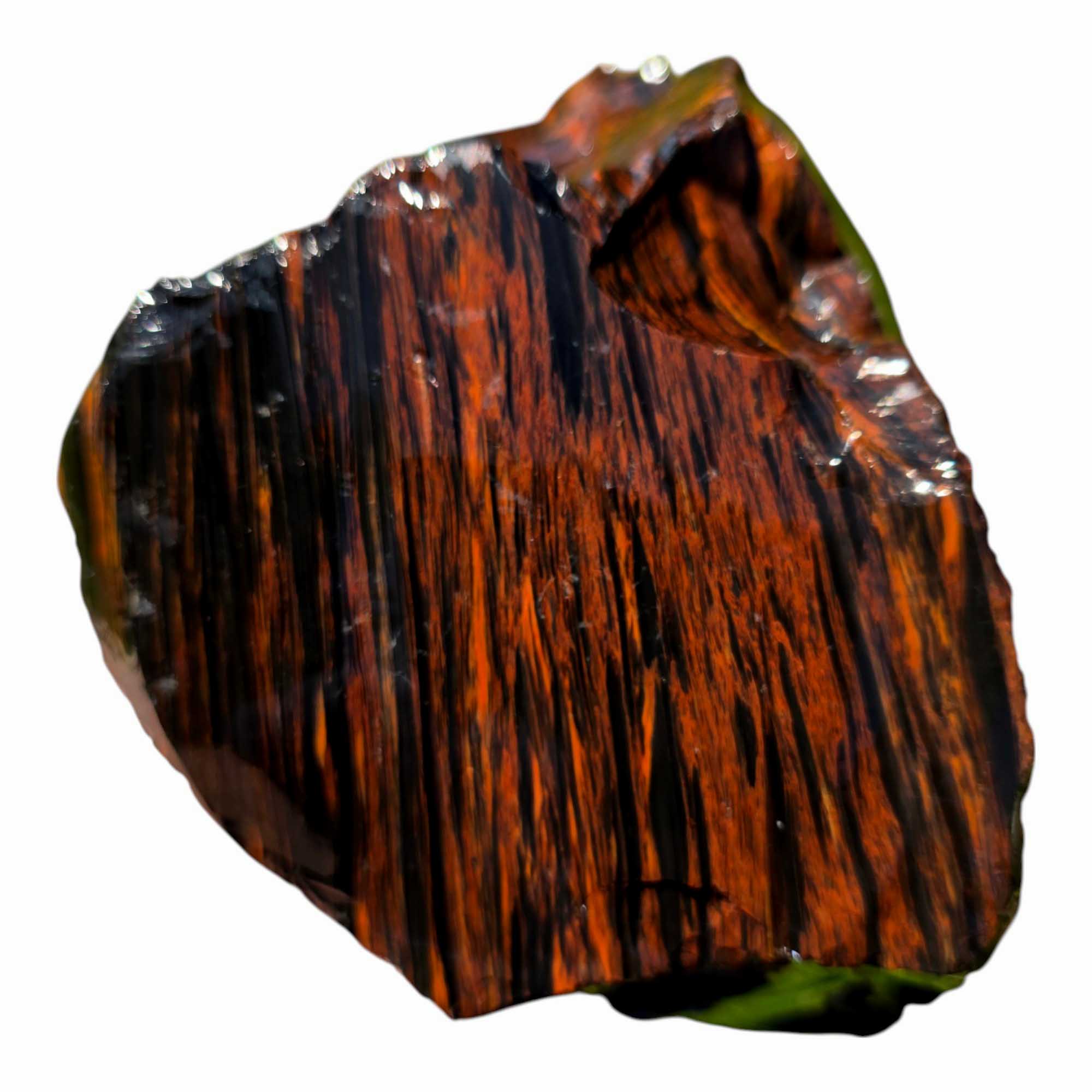 RARE Fire Glass Buttes Obsidian Rough Chunk Lapidary Stone Magnetite