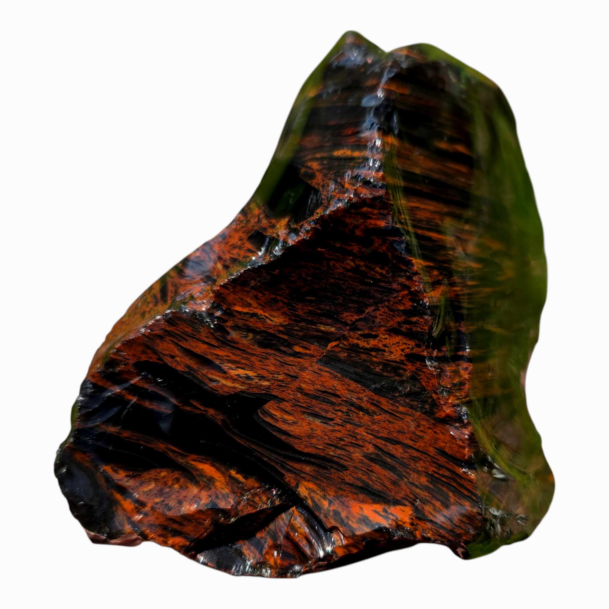 RARE Fire Glass Buttes Obsidian Rough Chunk Lapidary Stone Magnetite
