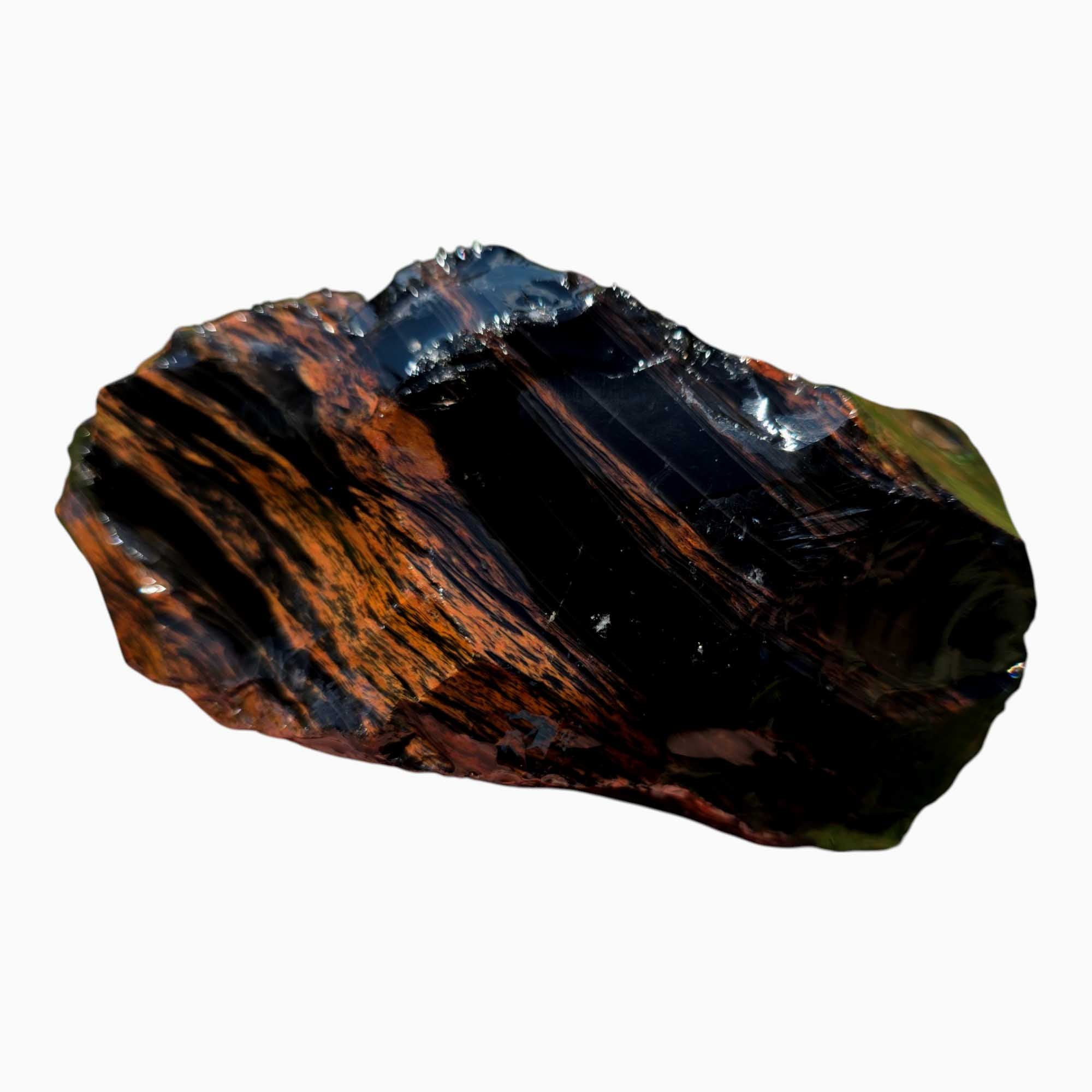 RARE Fire Glass Buttes Obsidian Rough Chunk Lapidary Stone Magnetite