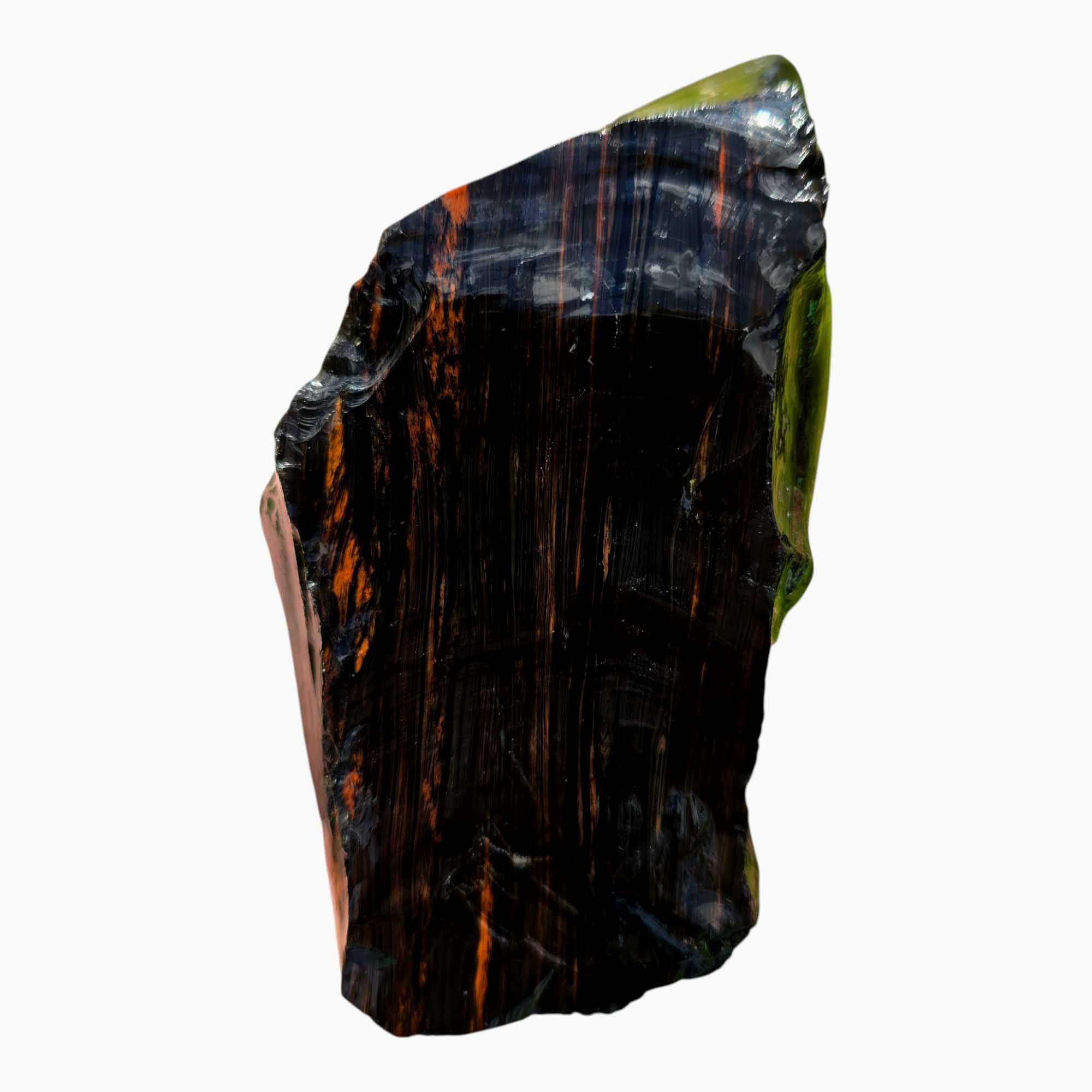 RARE Fire Glass Buttes Obsidian Rough Chunk Lapidary Stone Magnetite