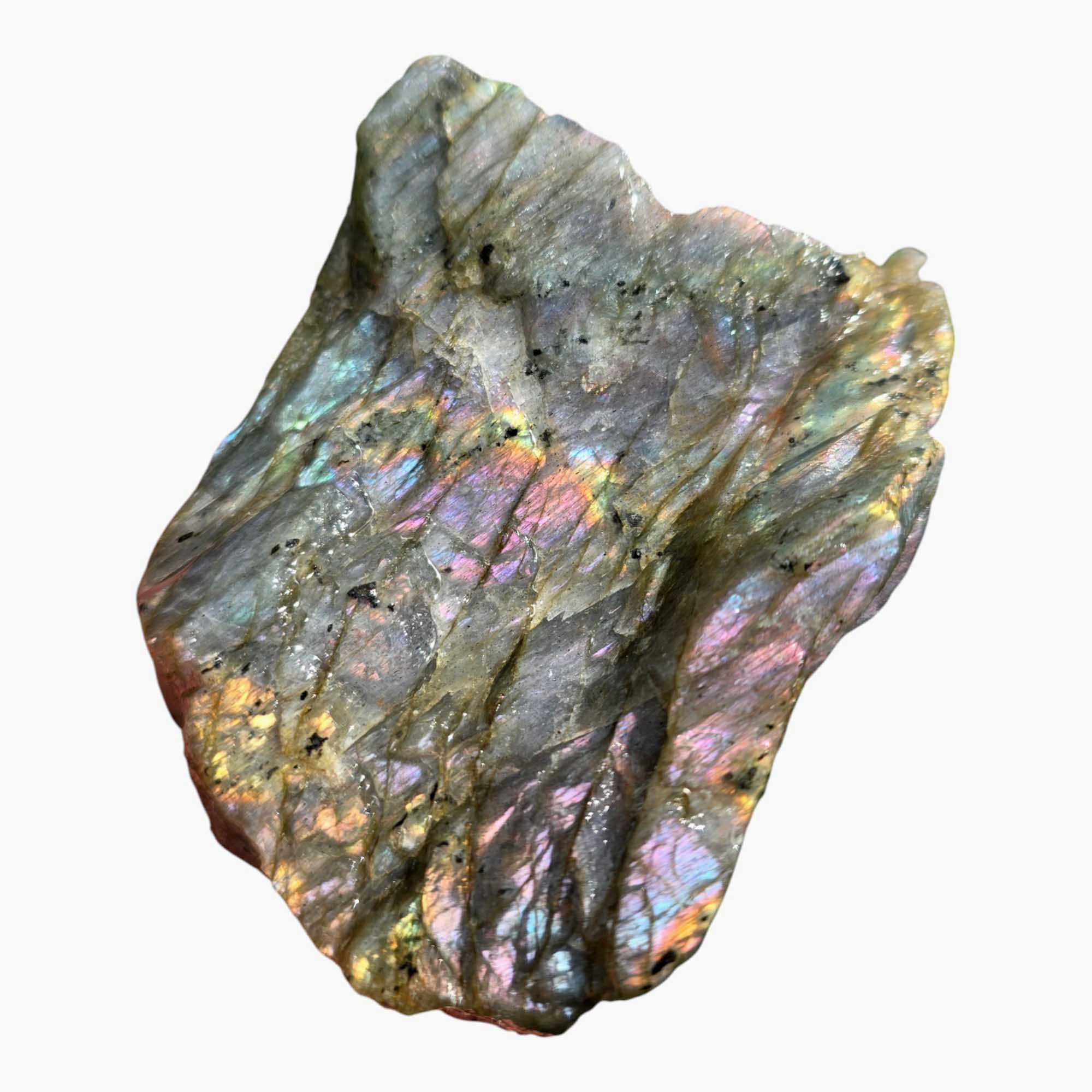 Labradorite Lapidary Cutting Rough Chunk Feldspar Baby Colors