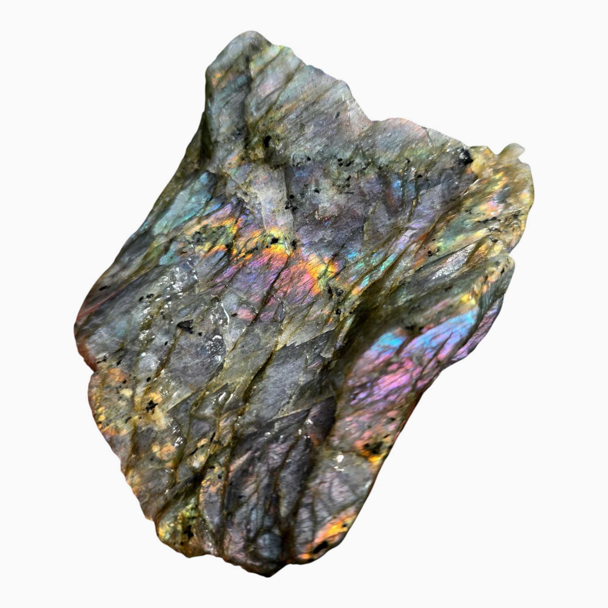 Labradorite Lapidary Cutting Rough Chunk Feldspar Baby Colors