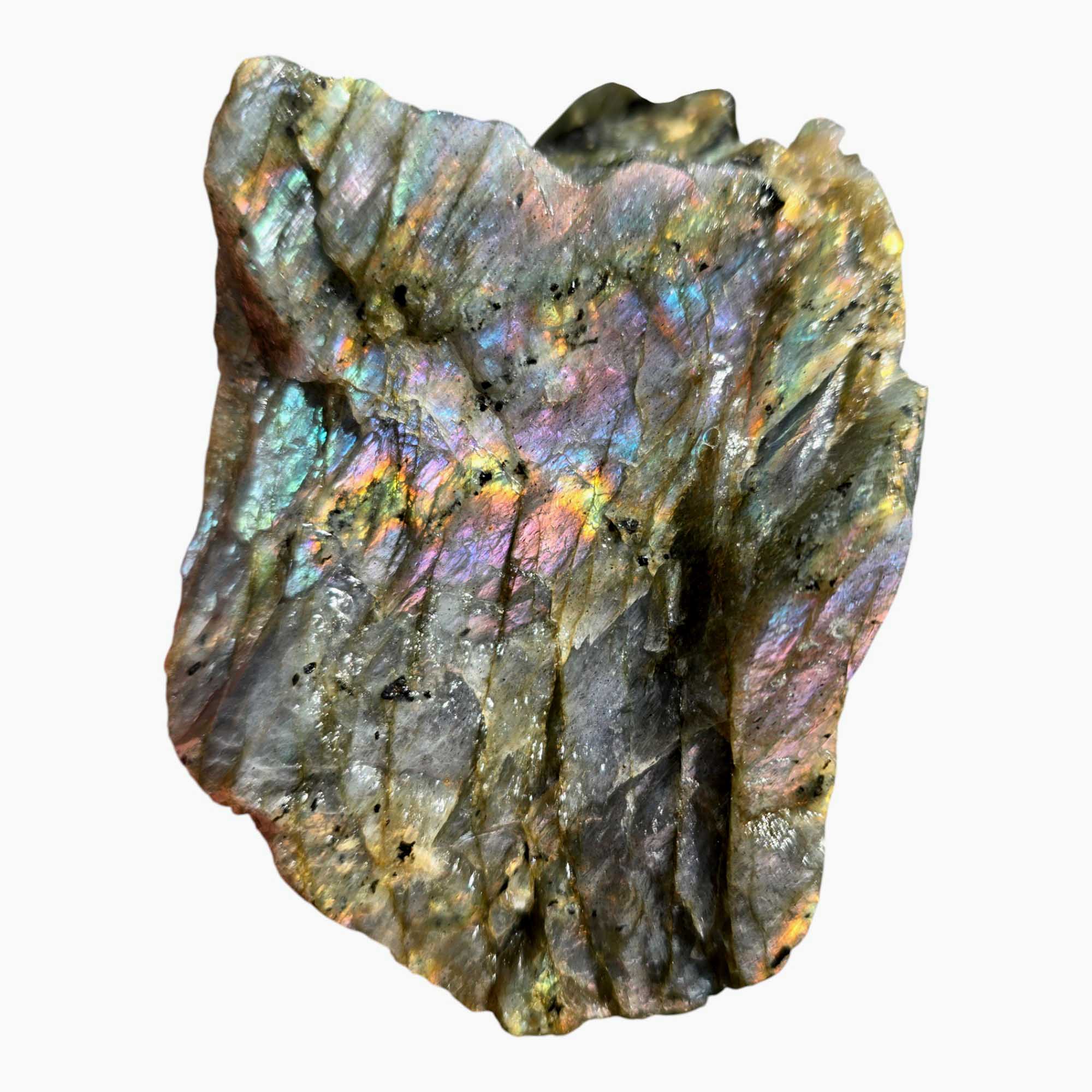 Labradorite Lapidary Cutting Rough Chunk Feldspar Baby Colors