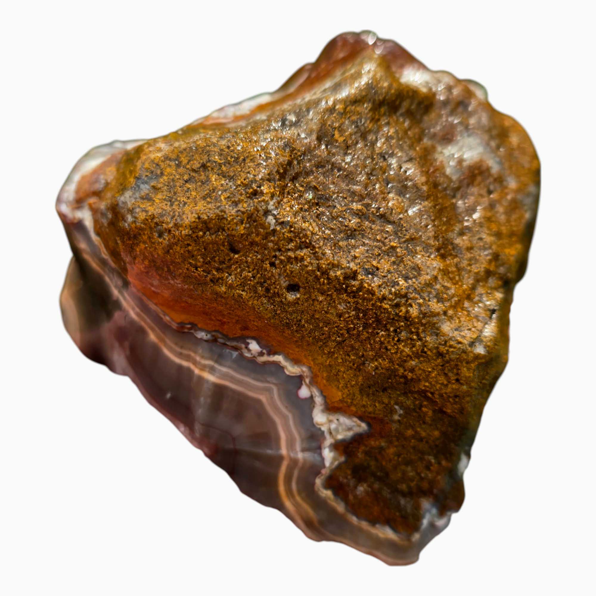 Moroccan Seam Agate Lapidary Cutting Rough Chunk