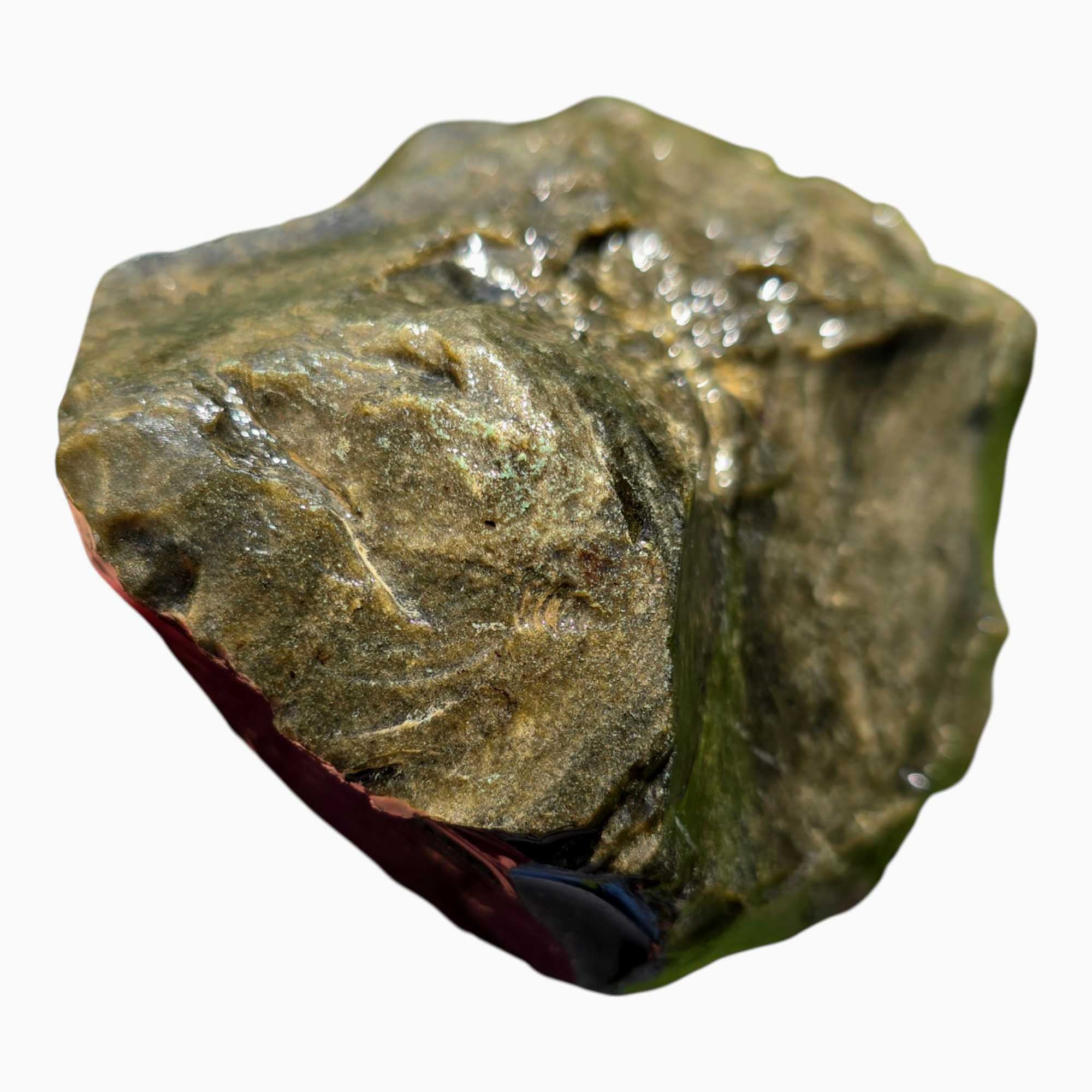 Mexican Gold Sheen Obsidian – Premium Rough Chunk for Lapidary or Blade Knapping