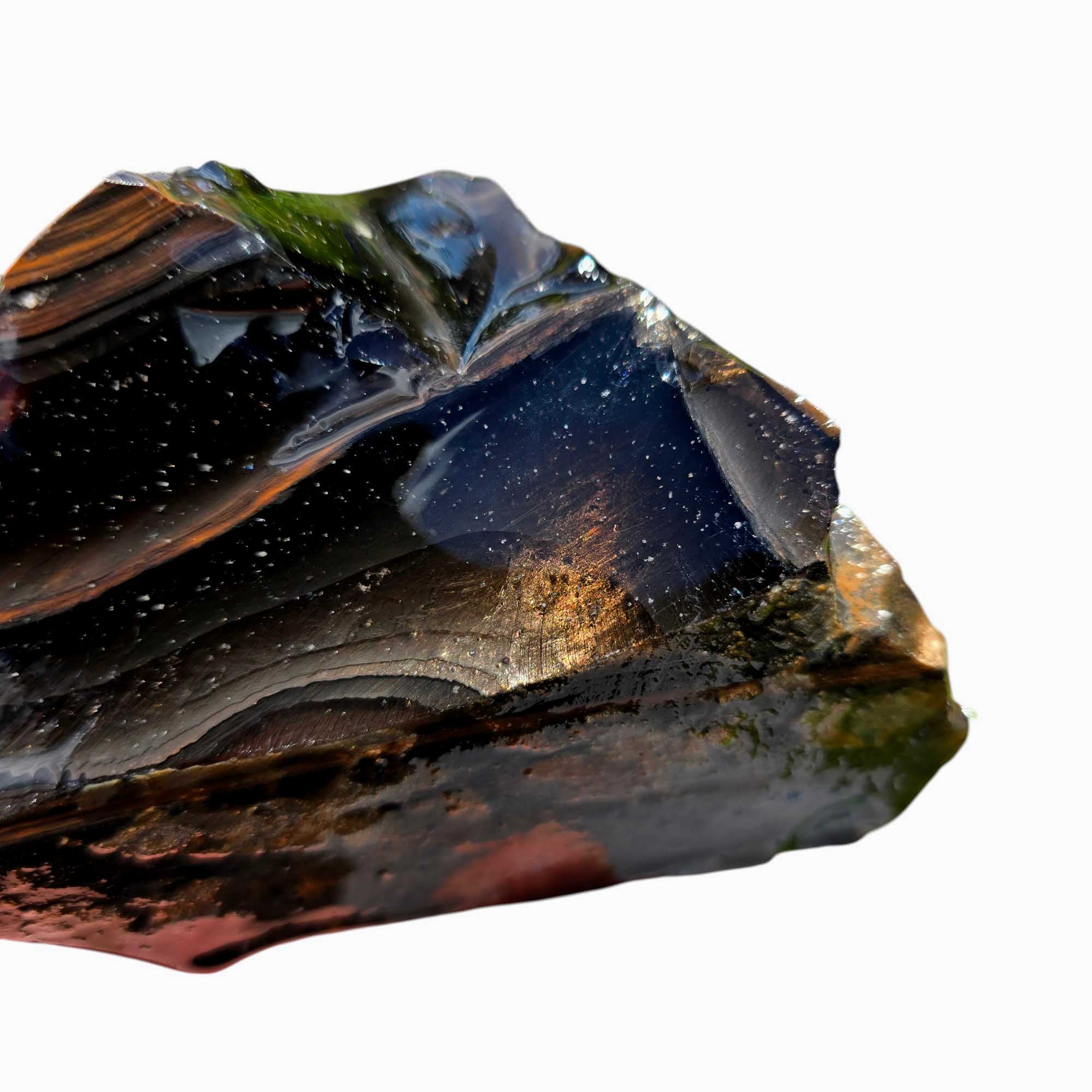 Fire Magnetite Obsidian – Glass Butte Rough Chunk for Lapidary or Knapping