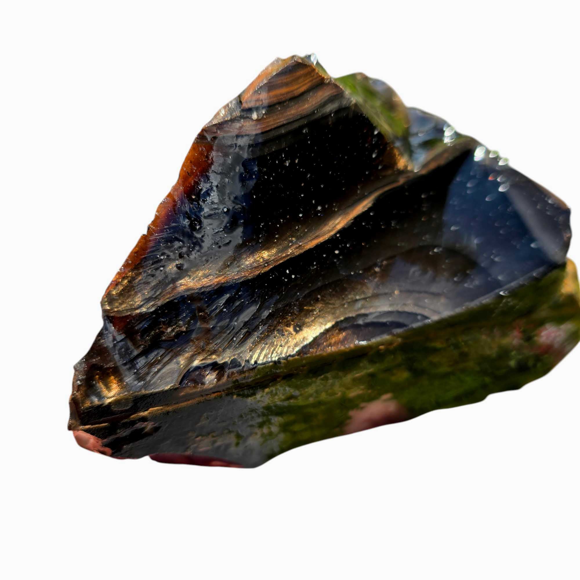 Fire Magnetite Obsidian – Glass Butte Rough Chunk for Lapidary or Knapping