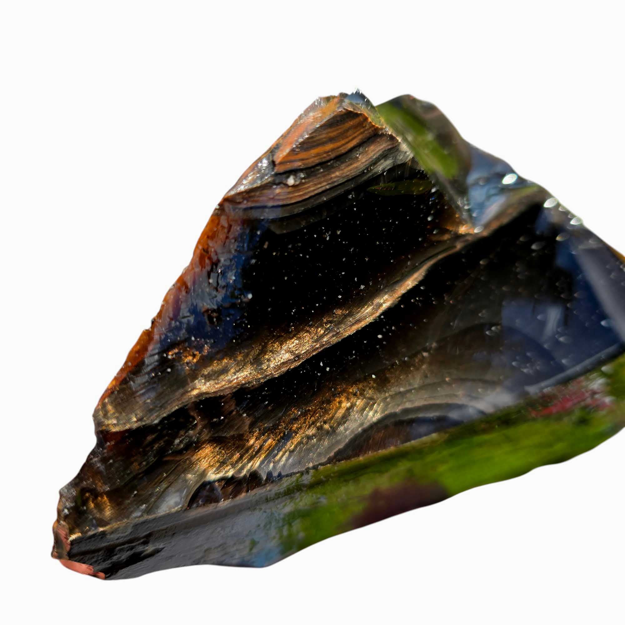 Fire Magnetite Obsidian – Glass Butte Rough Chunk for Lapidary or Knapping