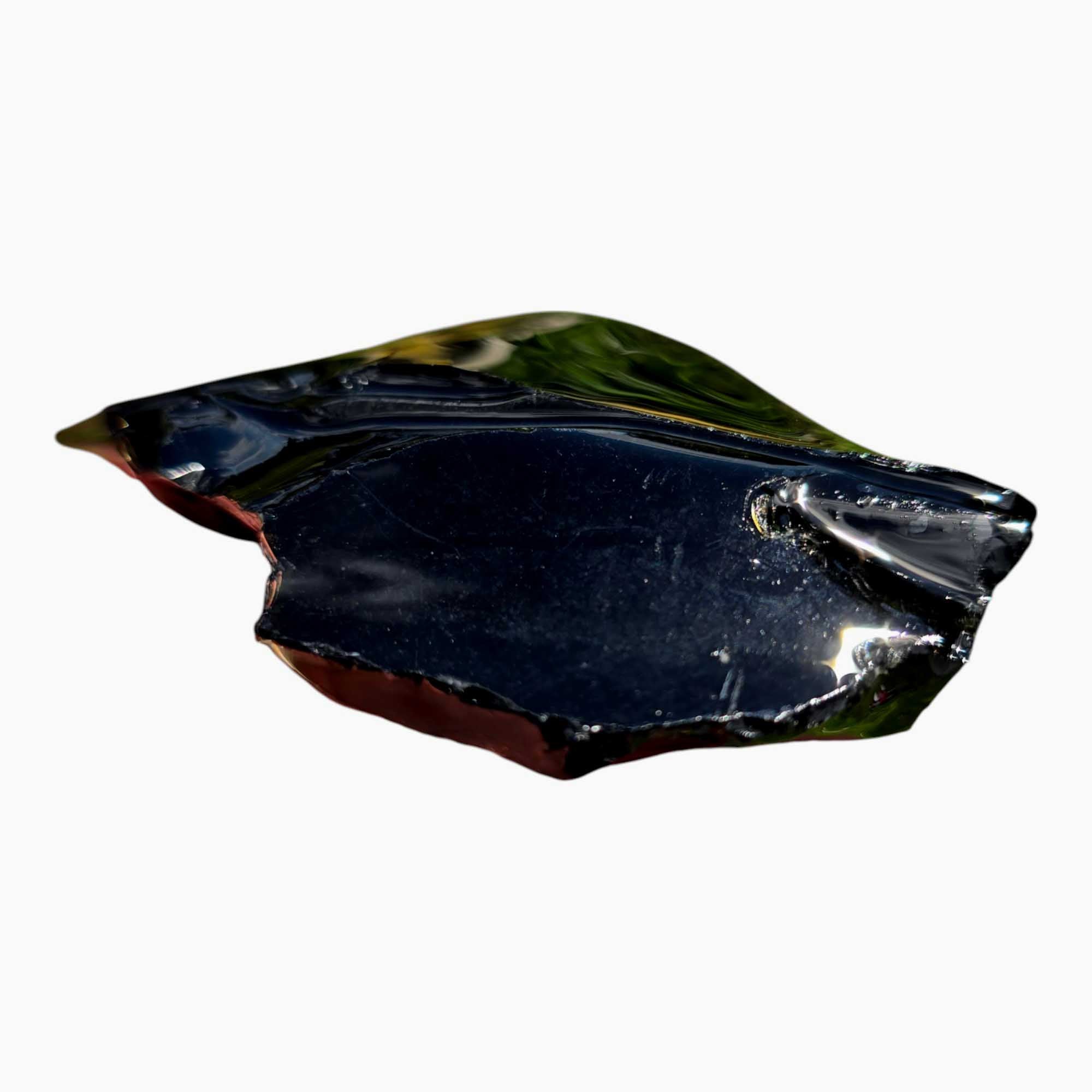 Gold Sheen Obsidian Rough – Jalisco Mexico Thin Chunk for Knap or Cab