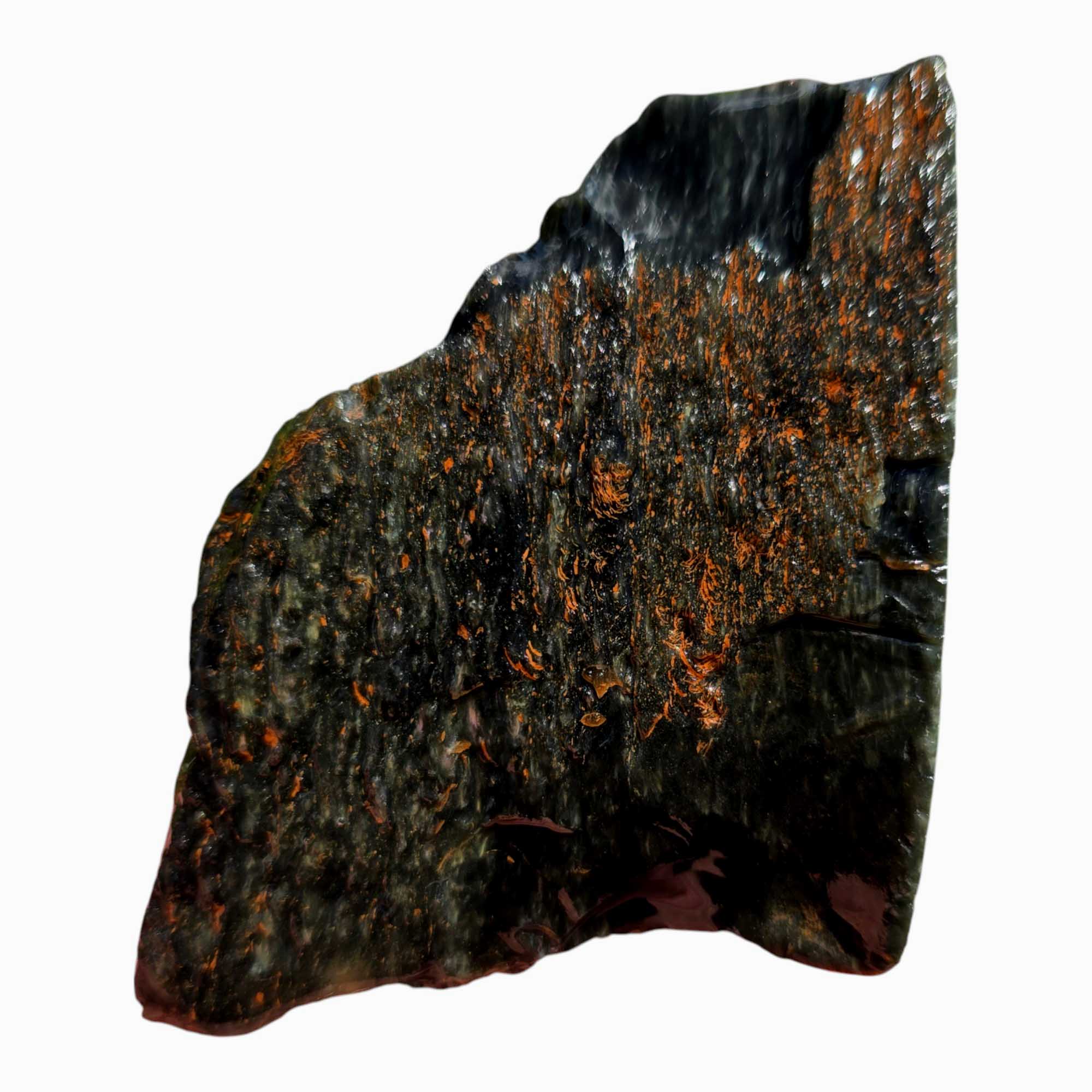 Mexican Velvet Obsidian – Proven Lapidary Rough with Cut Face for Cabbing or Knapping