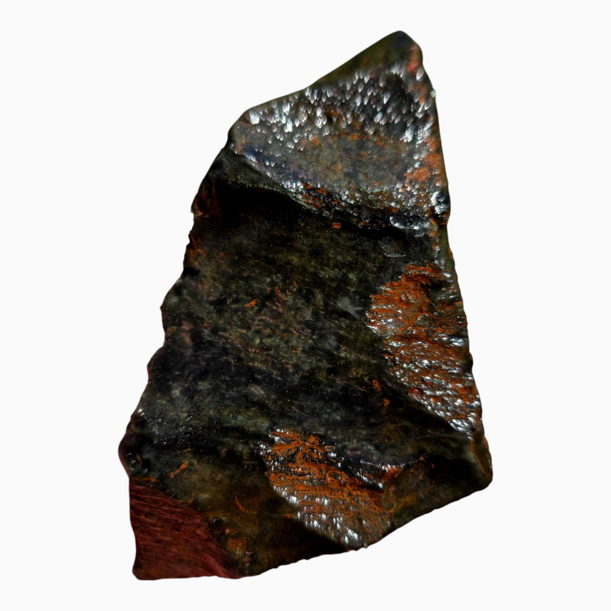 Mexican Velvet Obsidian – Proven Lapidary Rough with Cut Face for Cabbing or Knapping