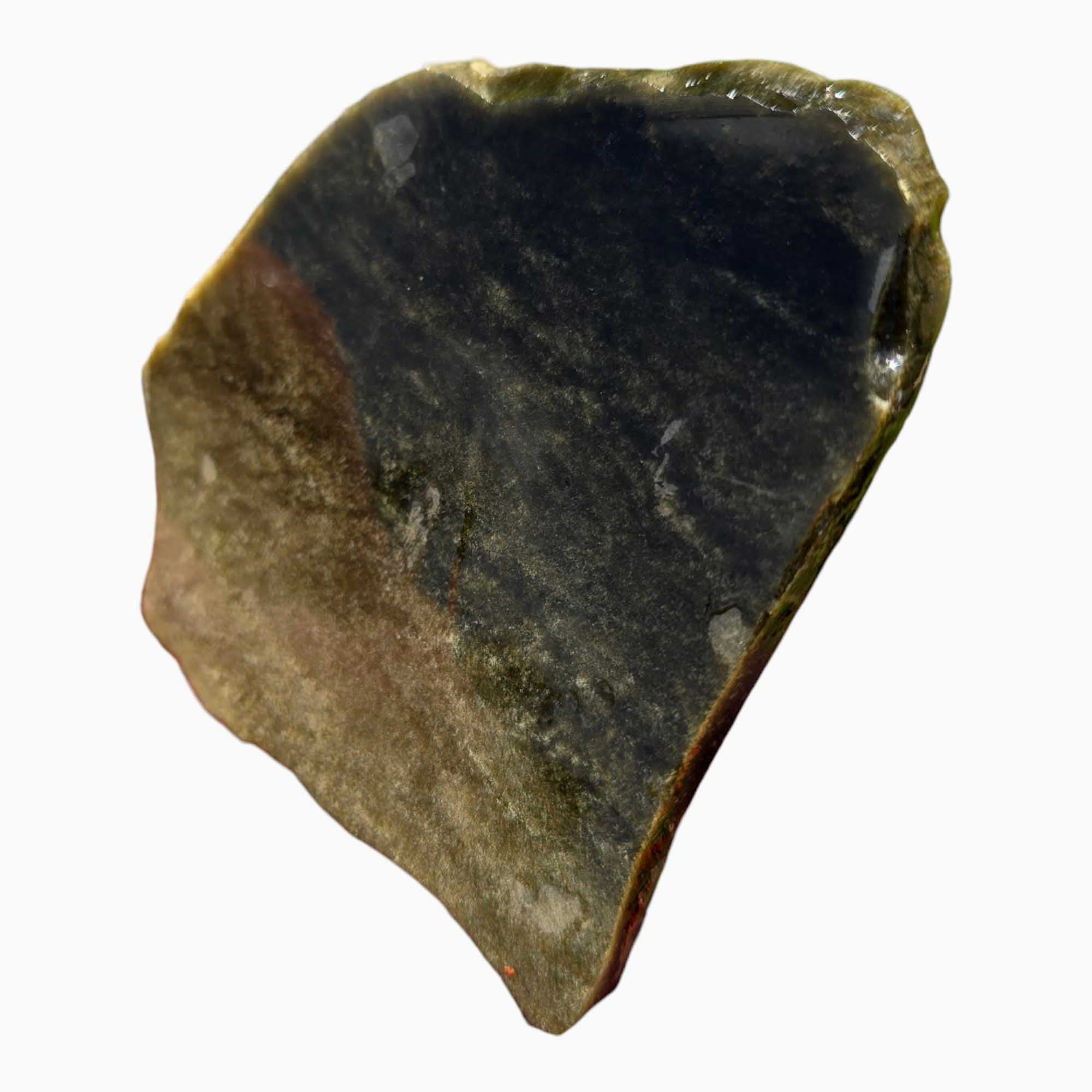 Gold Sheen Obsidian Lapidary Stone Slab Slice Cut Rock
