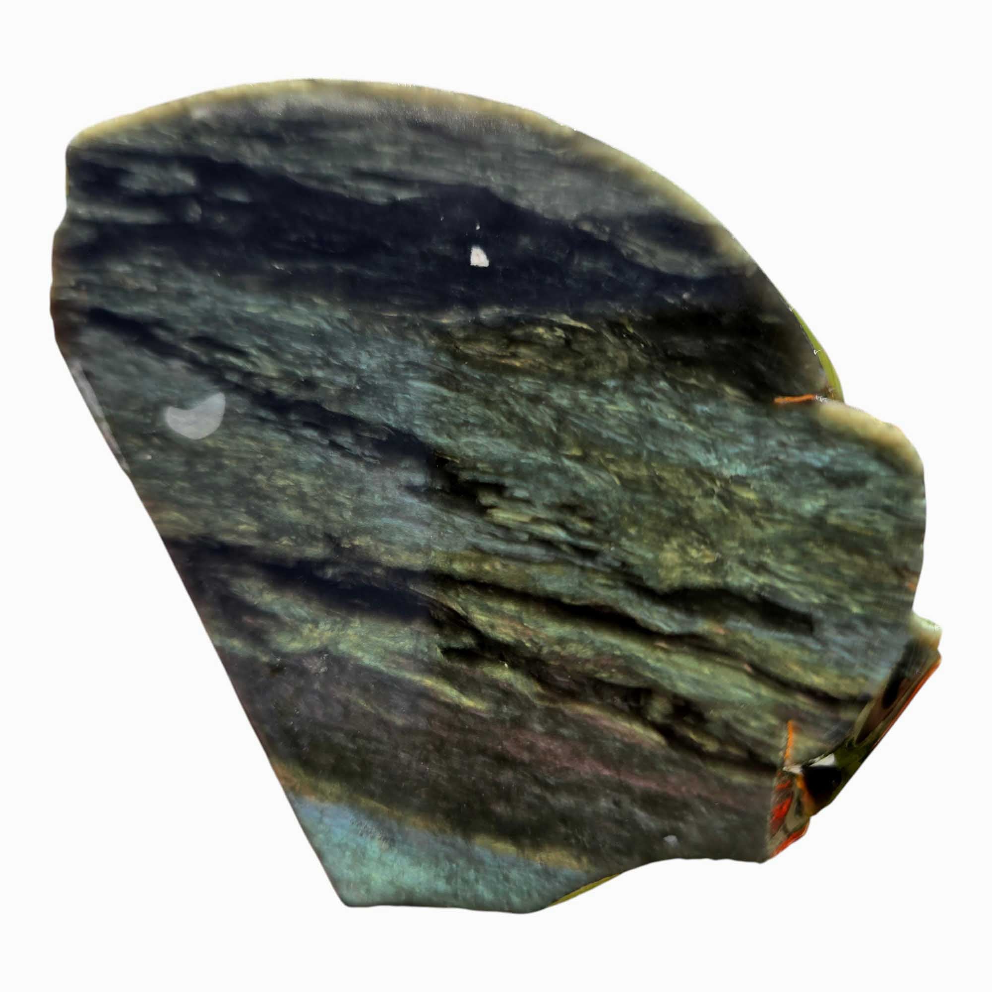 Mexican Velvet Obsidian Lapidary Stone Slab Slice Cut Rock
