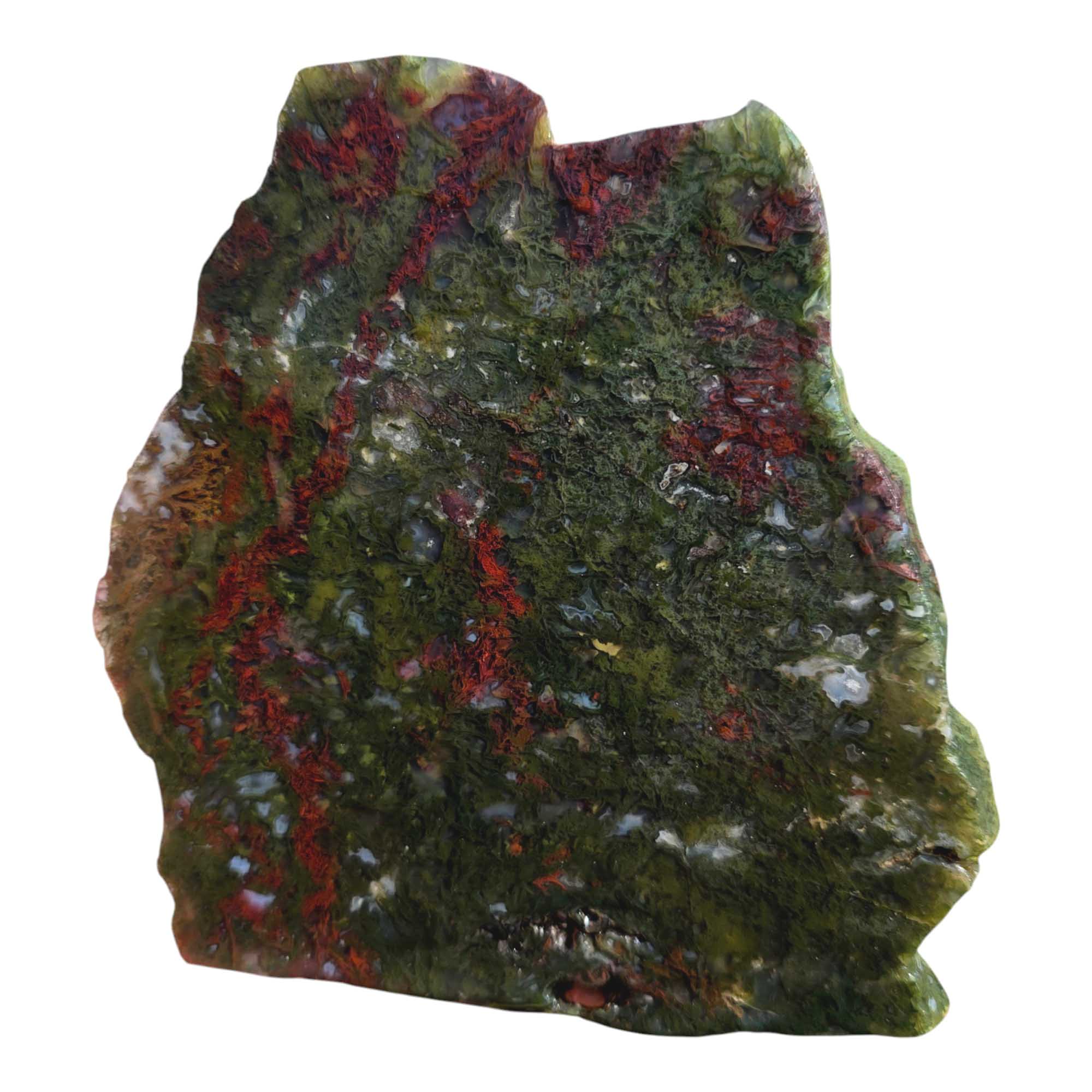Maury Mountain Moss Agate Slab Lapidary Stone Slice Cut Rock