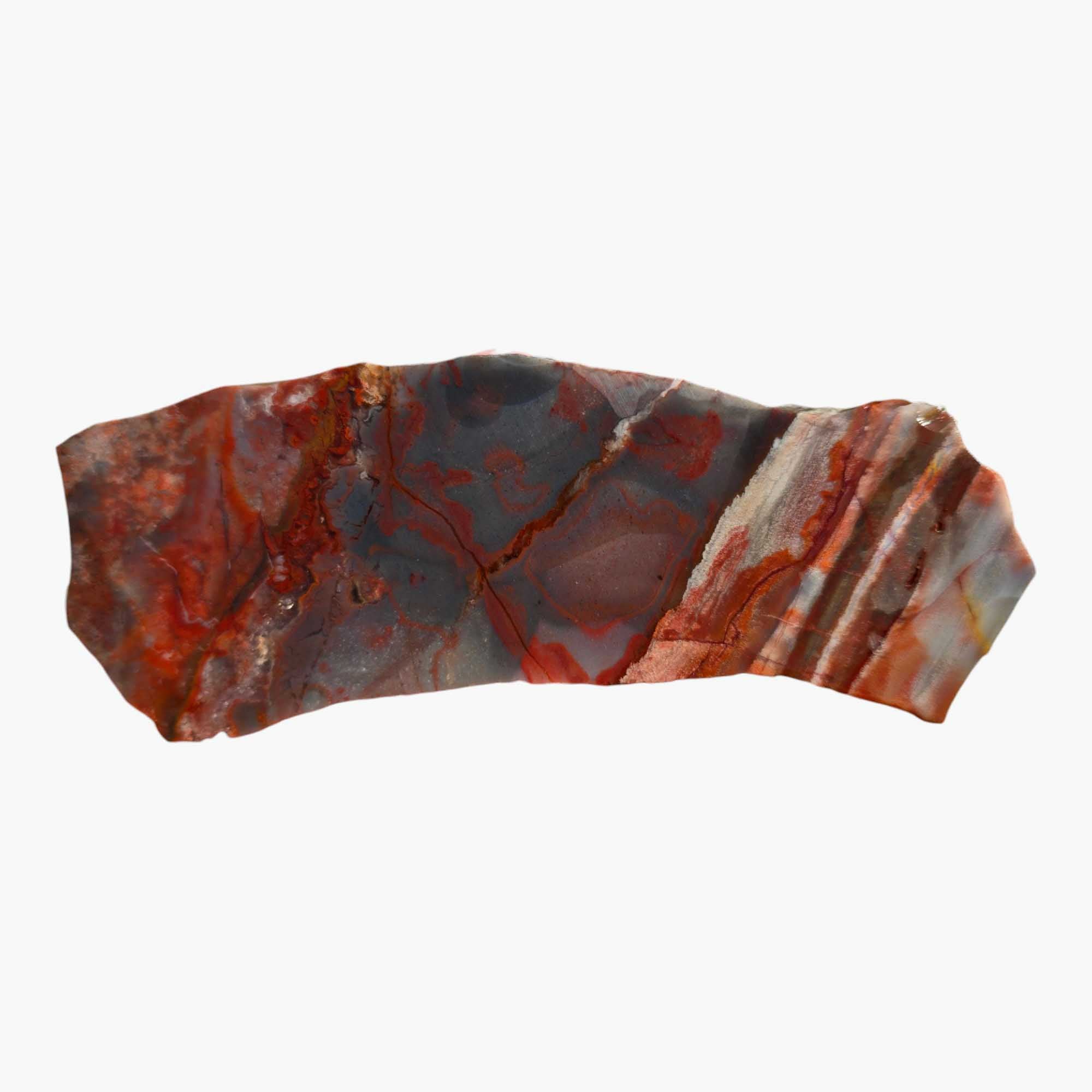 Sarape Jasper Slab Crazy Lace Relative Lapidary Stone Slice Cut Rock