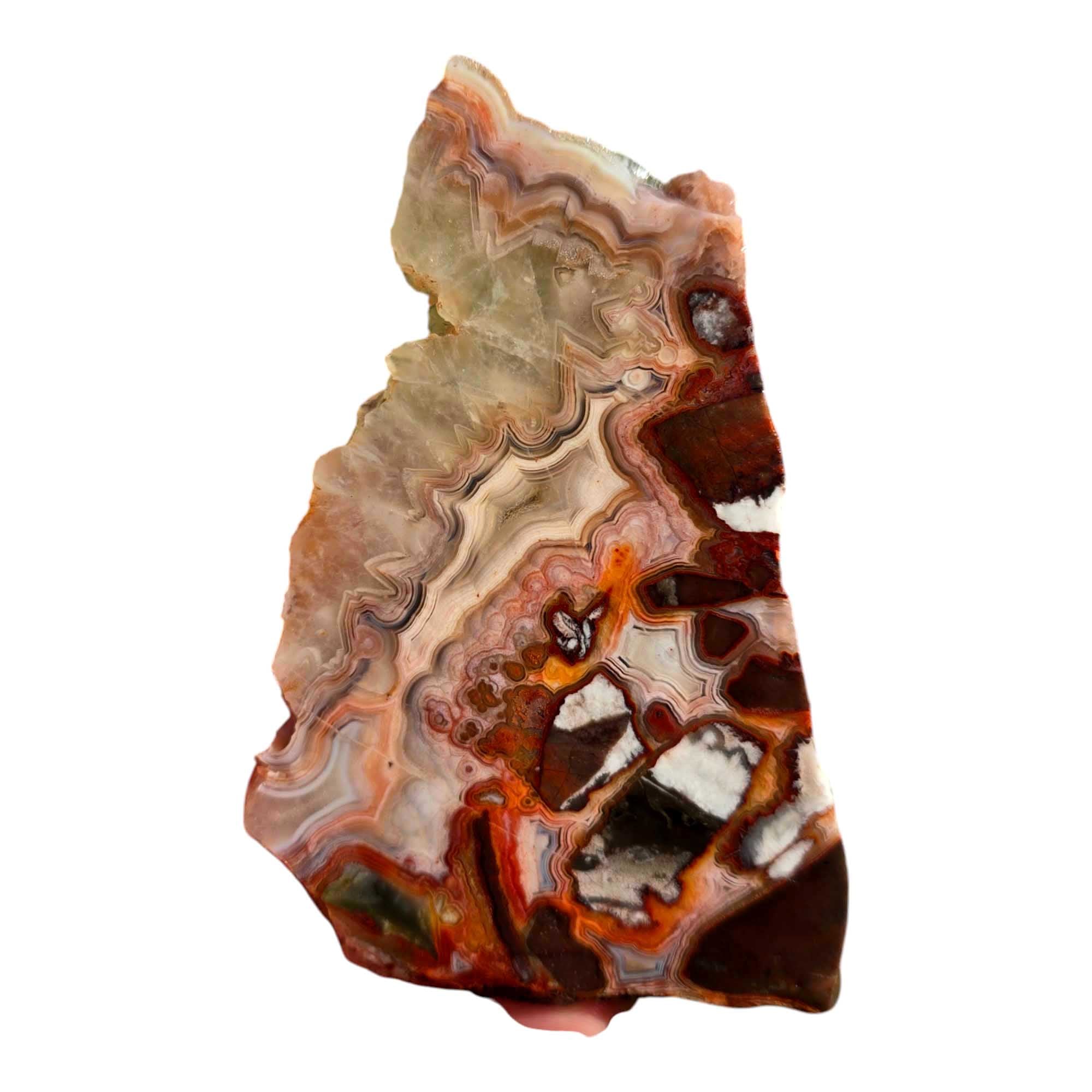 Crazy Lace Agate Slab Lapidary Stone Slice Cut Rock