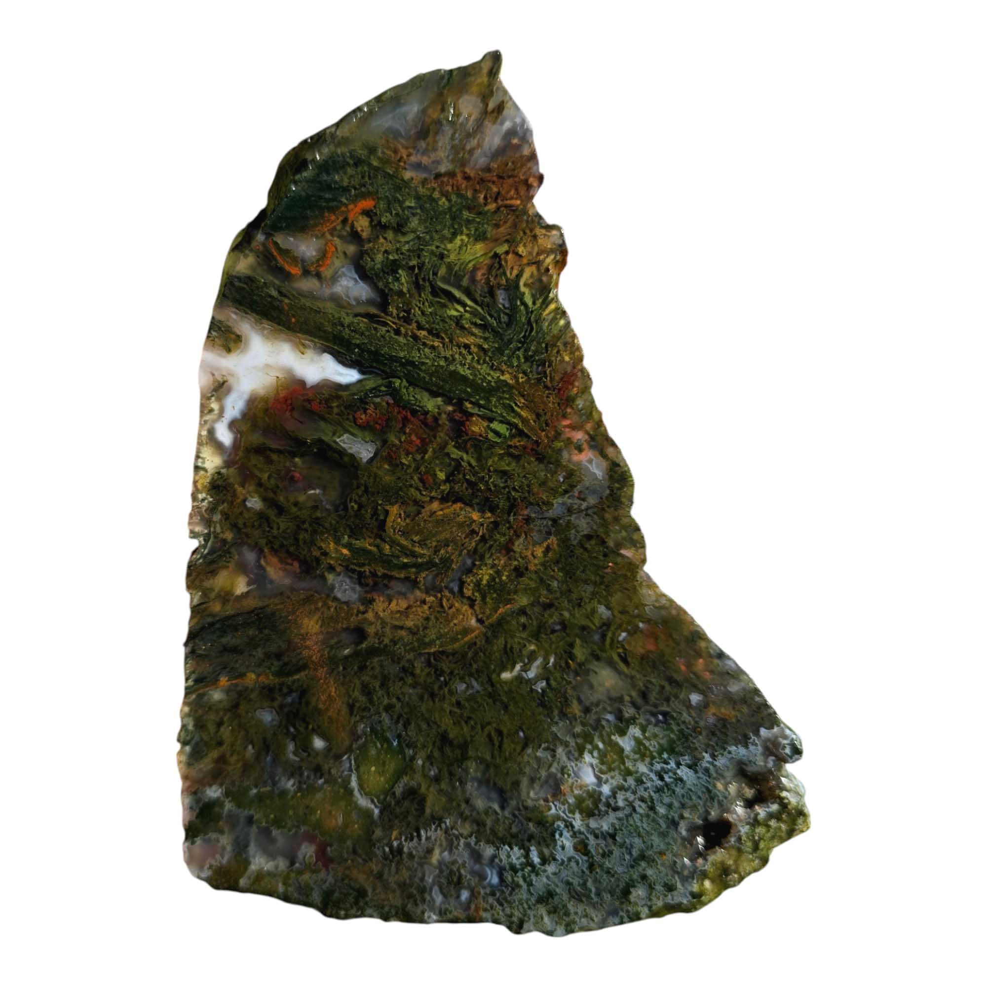 Maury Mountain Moss Agate Slab Lapidary Stone Slice Cut Rock