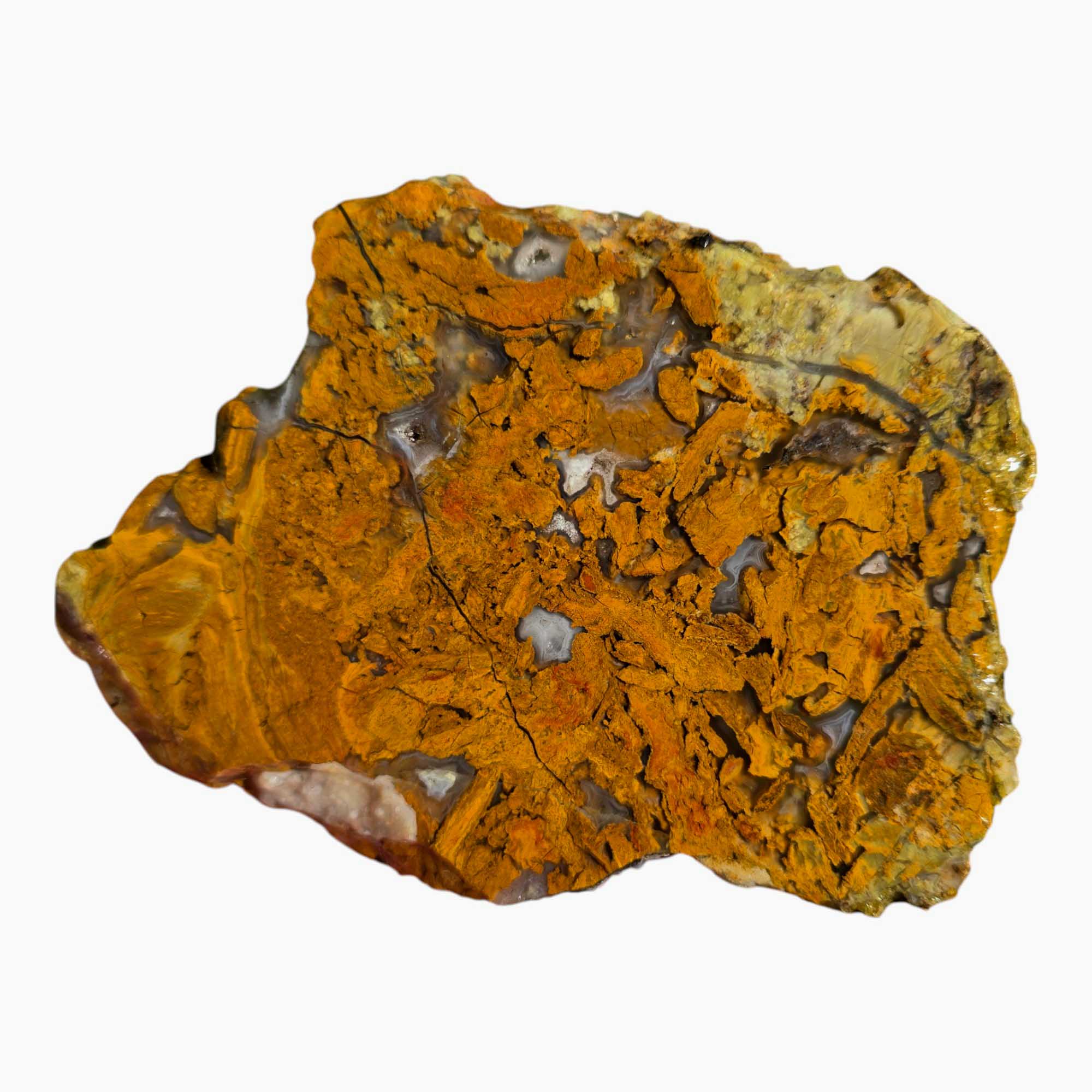 Mystery Brecciated Jasper Slab Lapidary Stone Slice Cut Rock