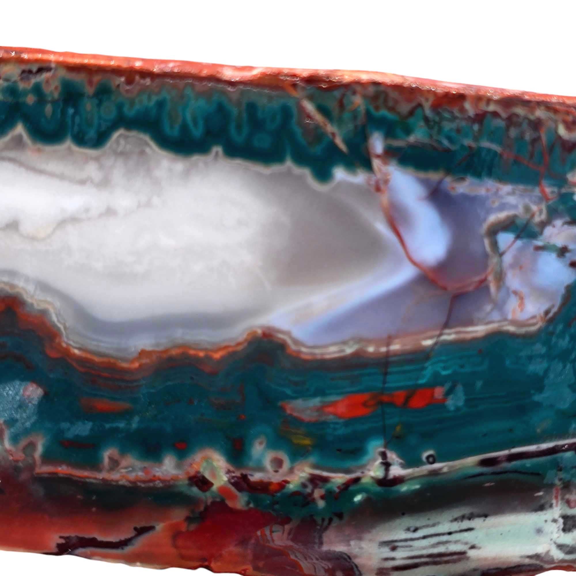 Idaho Sunset Jasper Slab – Creamy Bright Green Lapidary Stone for Cabbing