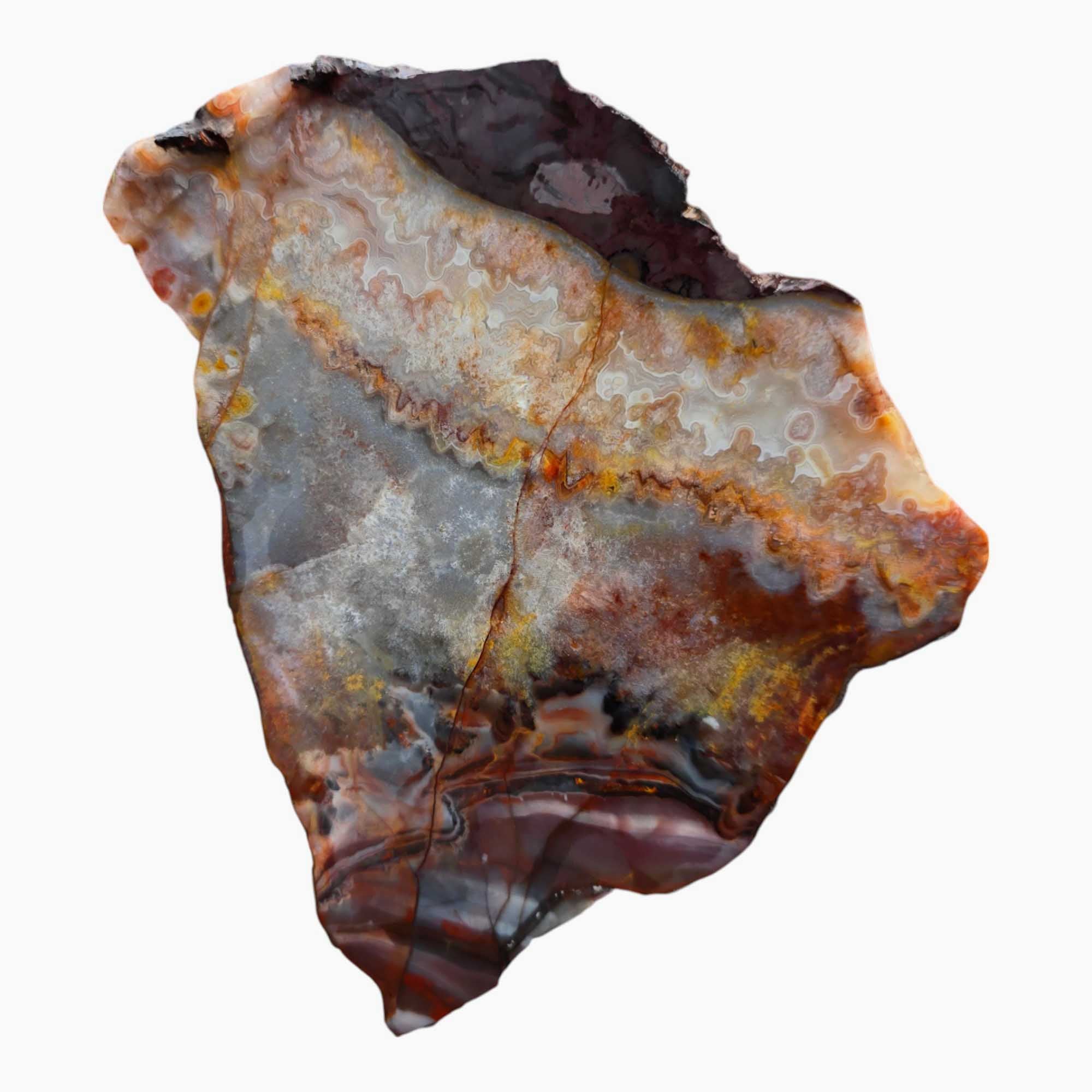 Sarape Jasper – Colorful Crazy Lace Relative from Mexico for Lapidary Use