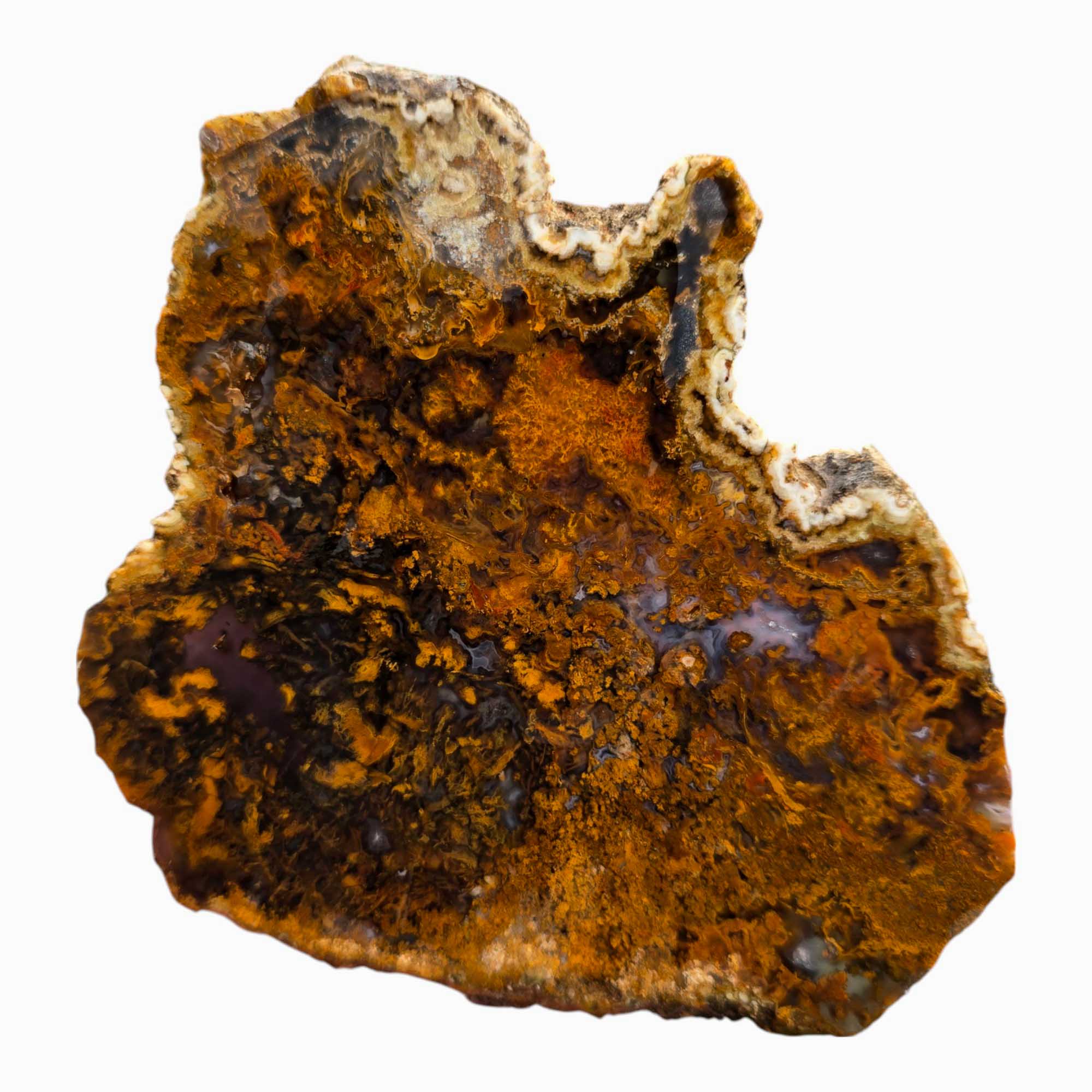 San Carlos Agate Slab – Mexican Cathedral Agate with Bold Banded Patterns