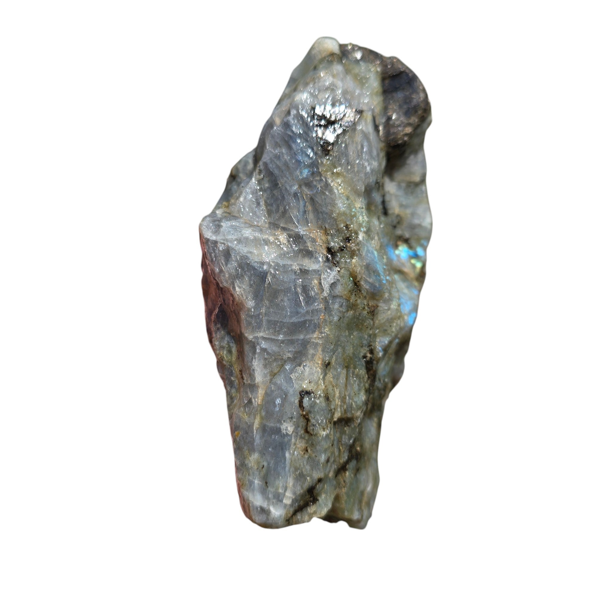 Labradorite Rough Chunk – Madagascar Flash with Rare Pink & Purple