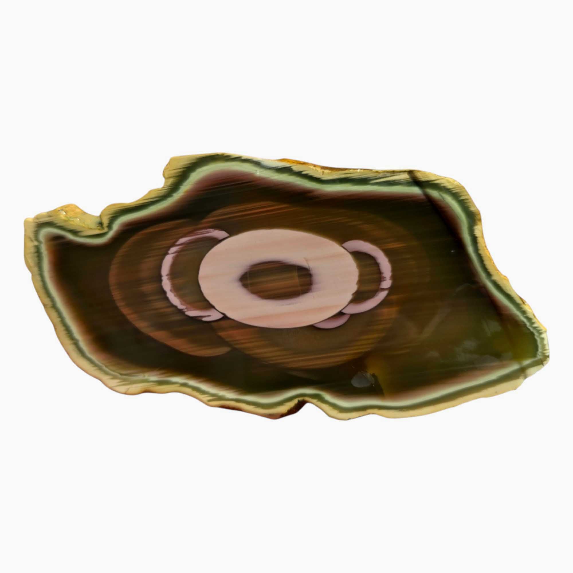 Translucent Royal Imperial Jasper Slab – Rare Backlit Orb Pattern