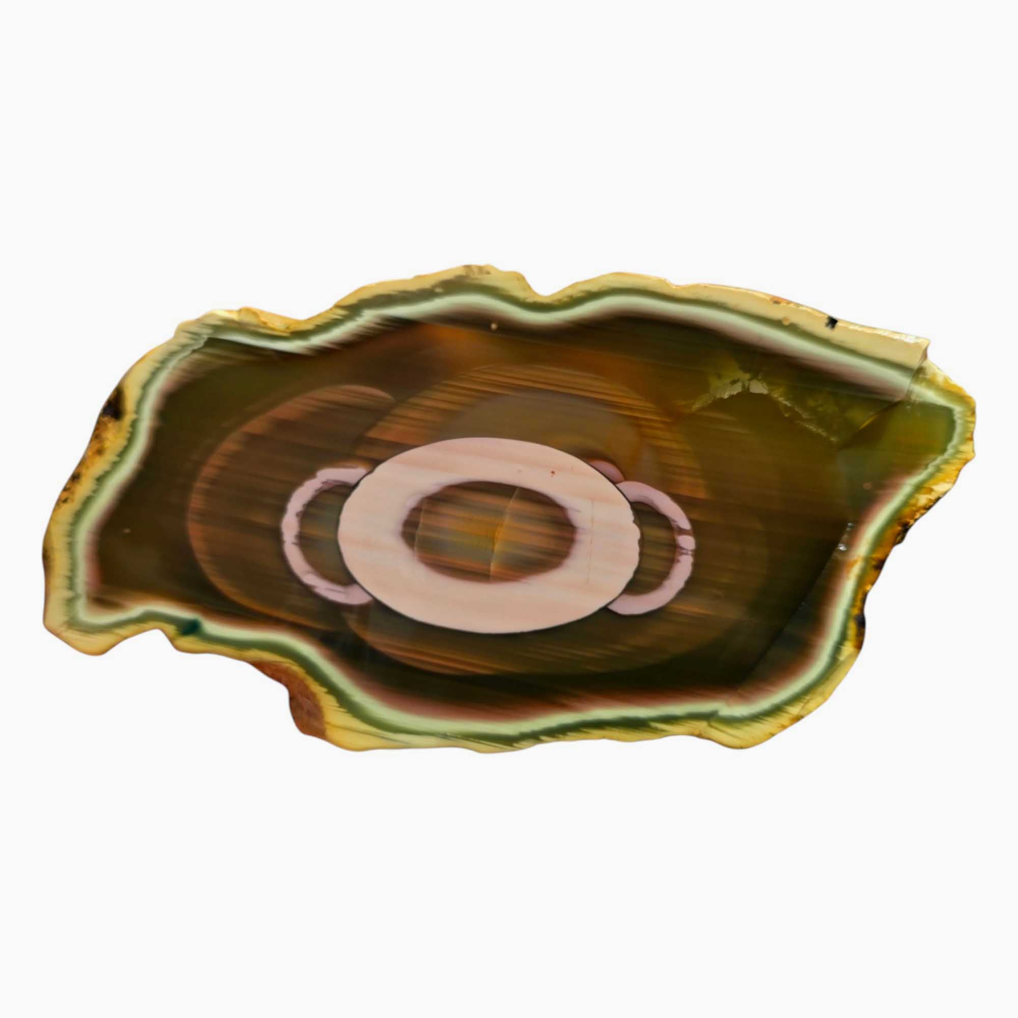 Translucent Royal Imperial Jasper Slab – Rare Backlit Orb Pattern