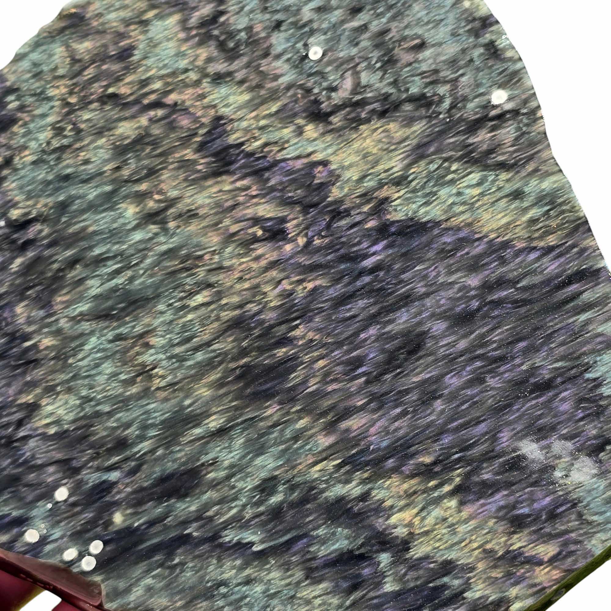 Velvet Obsidian Slab – Thick Cut Mexican Glass for Lapidary or Display Use