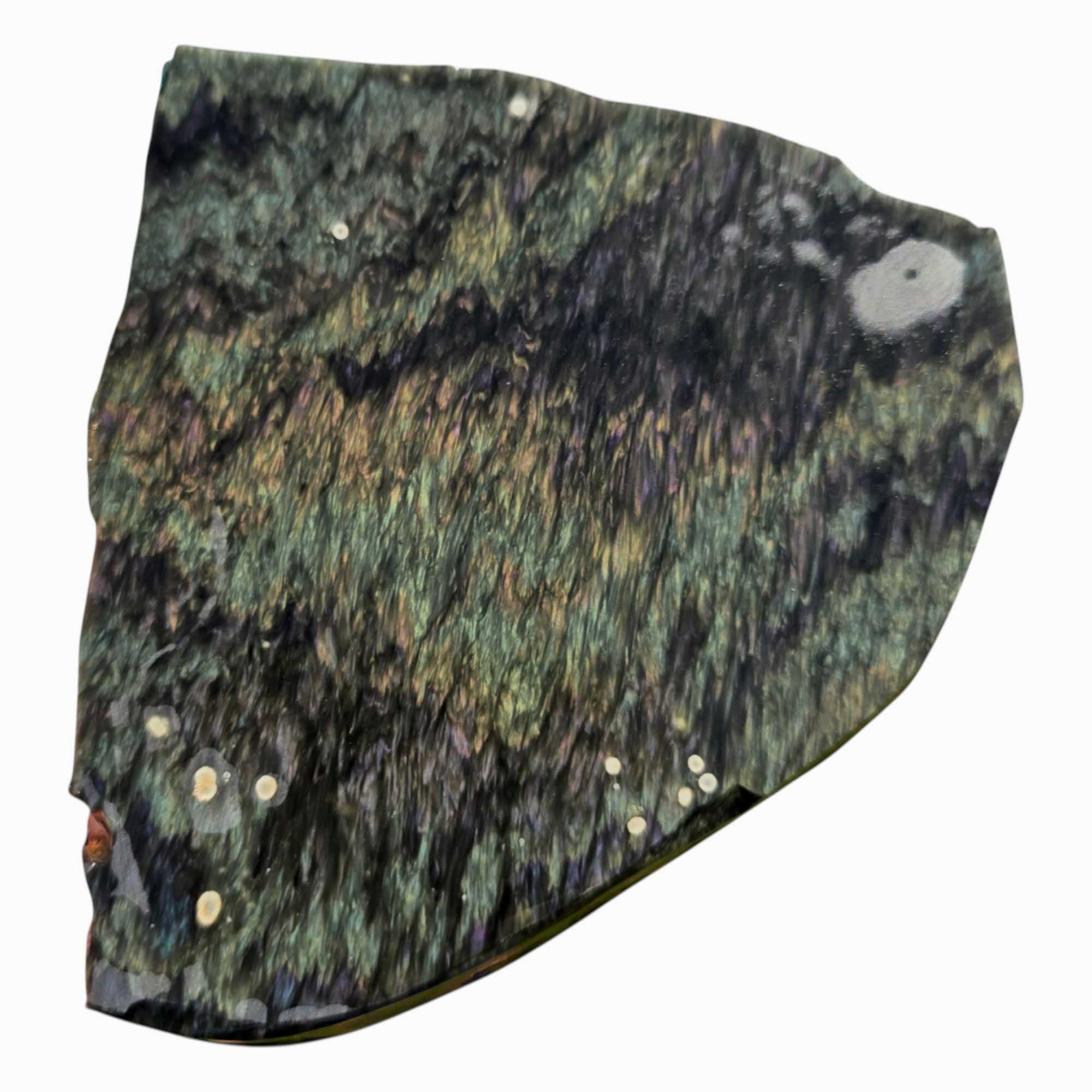 Velvet Obsidian Slab – Thick Cut Mexican Glass for Lapidary or Display Use