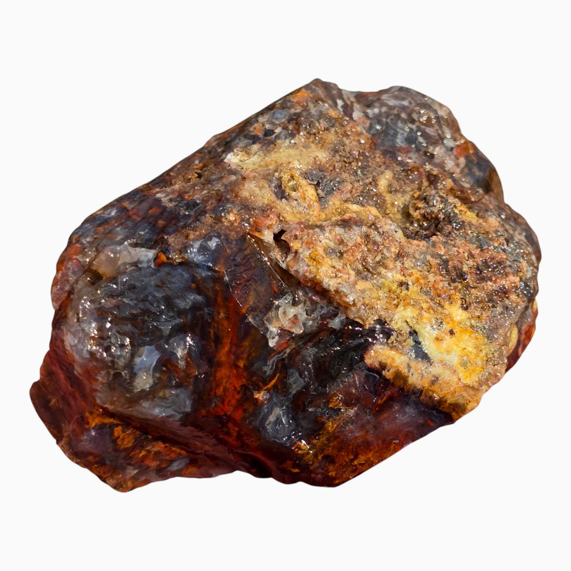 San Carlos Agate Rough – Mossy Orange & Blue Agate Trimmer for Cabbing