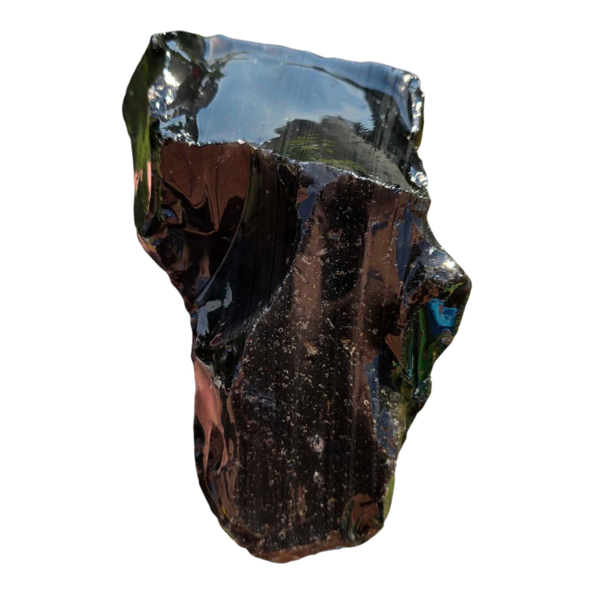 Glass Butte Obsidian Rough – Rare Psuedo-Fire Gold Sheen Volcanic Glass