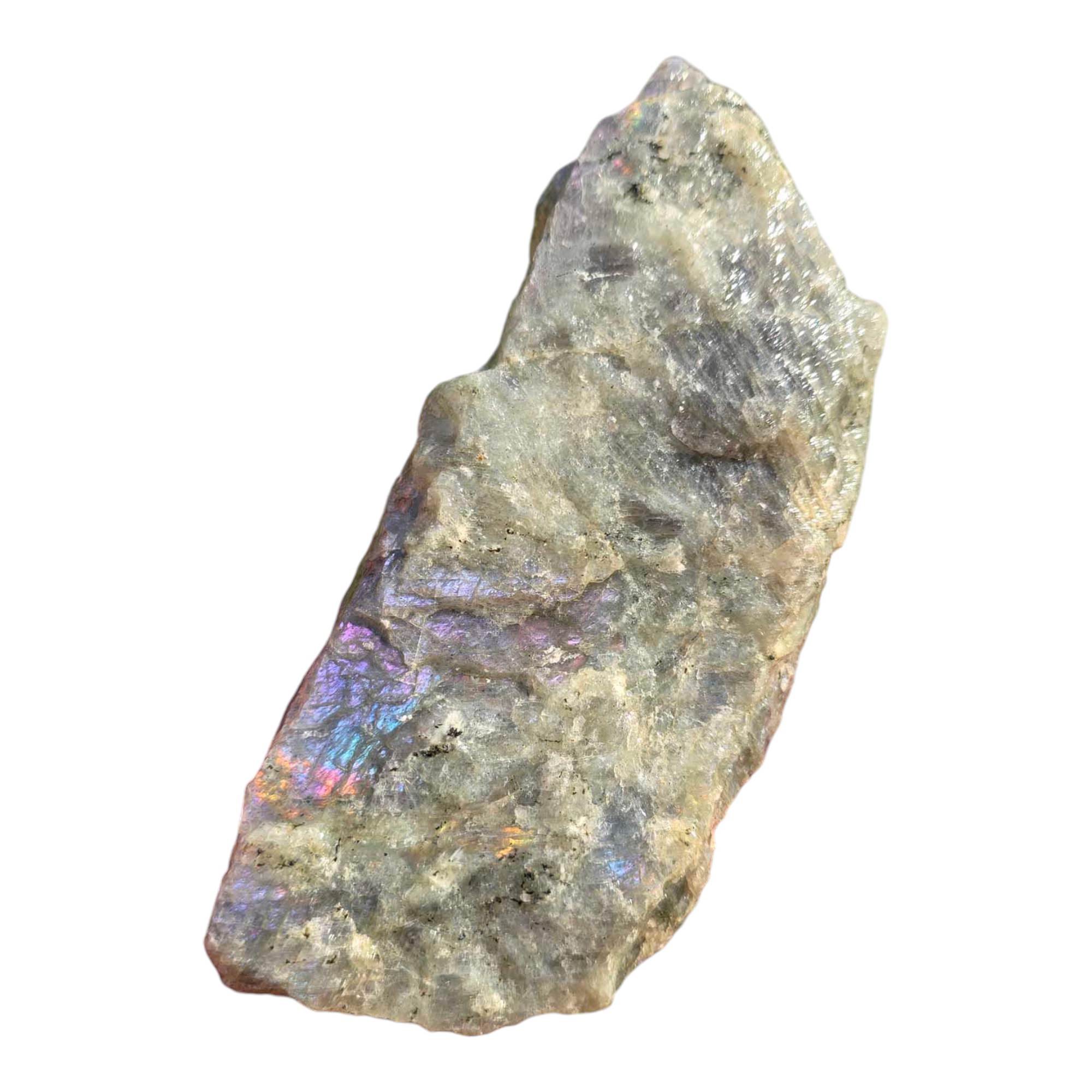 Labradorite Rough Chunk – Baby Purple Pink Blue Flash – Madagascar 960g