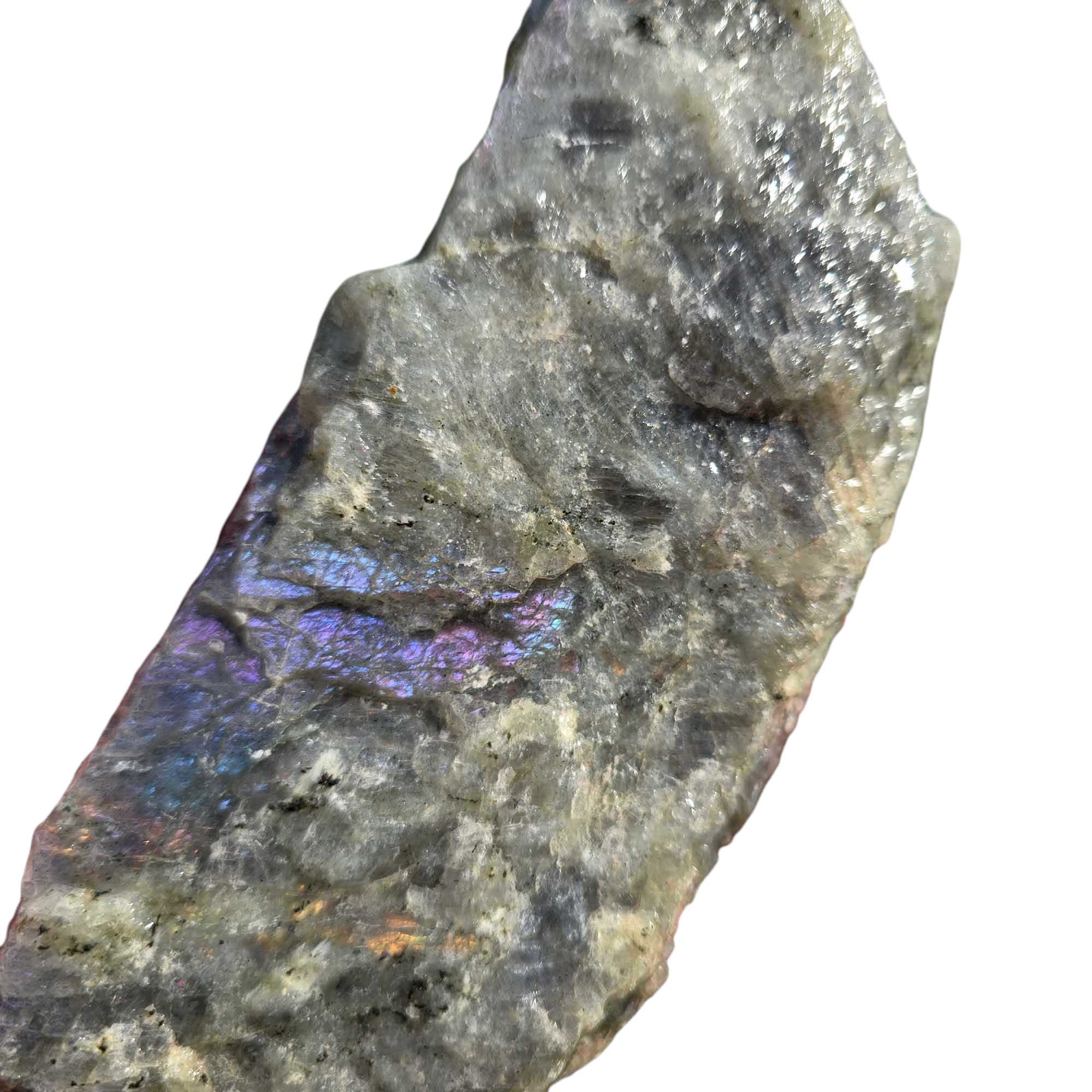 Labradorite Rough Chunk – Baby Purple Pink Blue Flash – Madagascar 960g