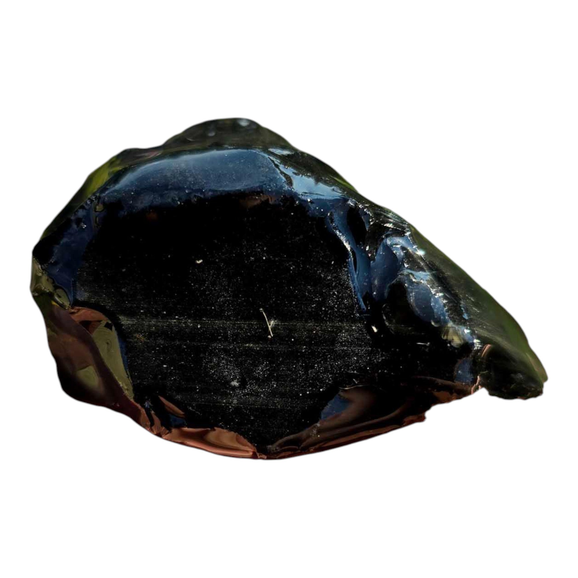 Jalisco Rainbow Obsidian Rough – Old Stock Small Cutter with Dome Polish Potential