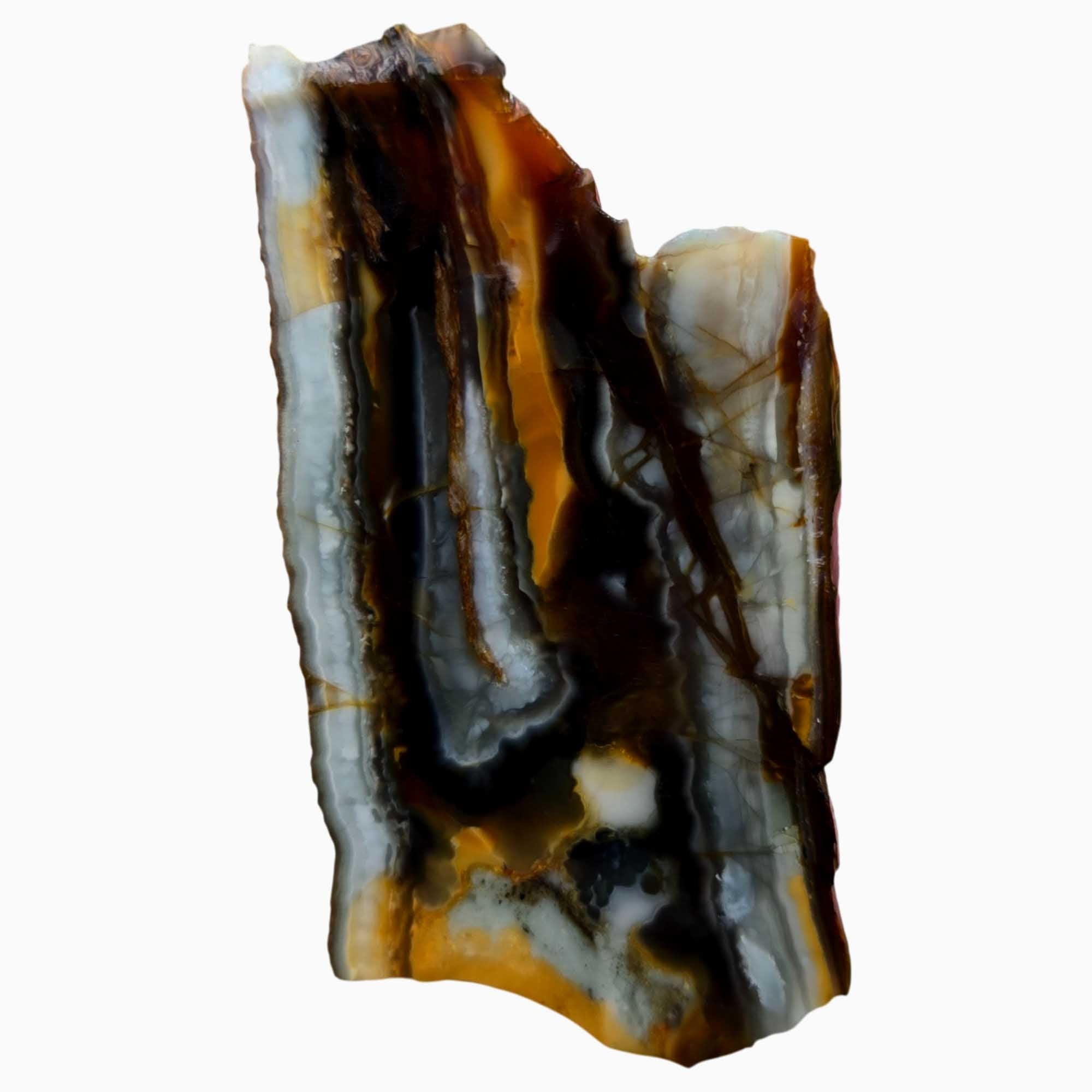 Tahoma Agate Slab - Blue Agate with Creamy Sunset Jasper and Unique Features