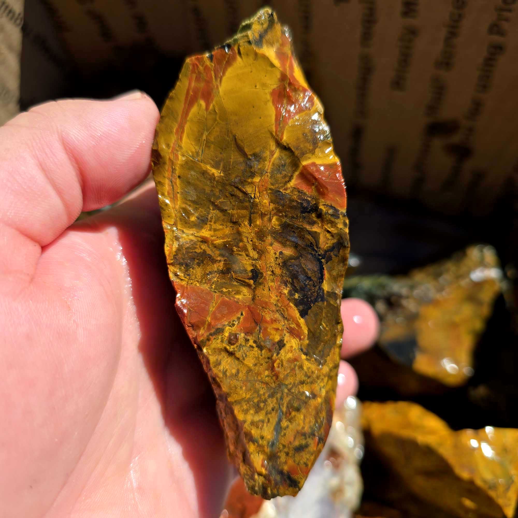 Kaleidoscope Jasper Flatrate Box Rough Stones Mixed Varieties Rare Old Stock