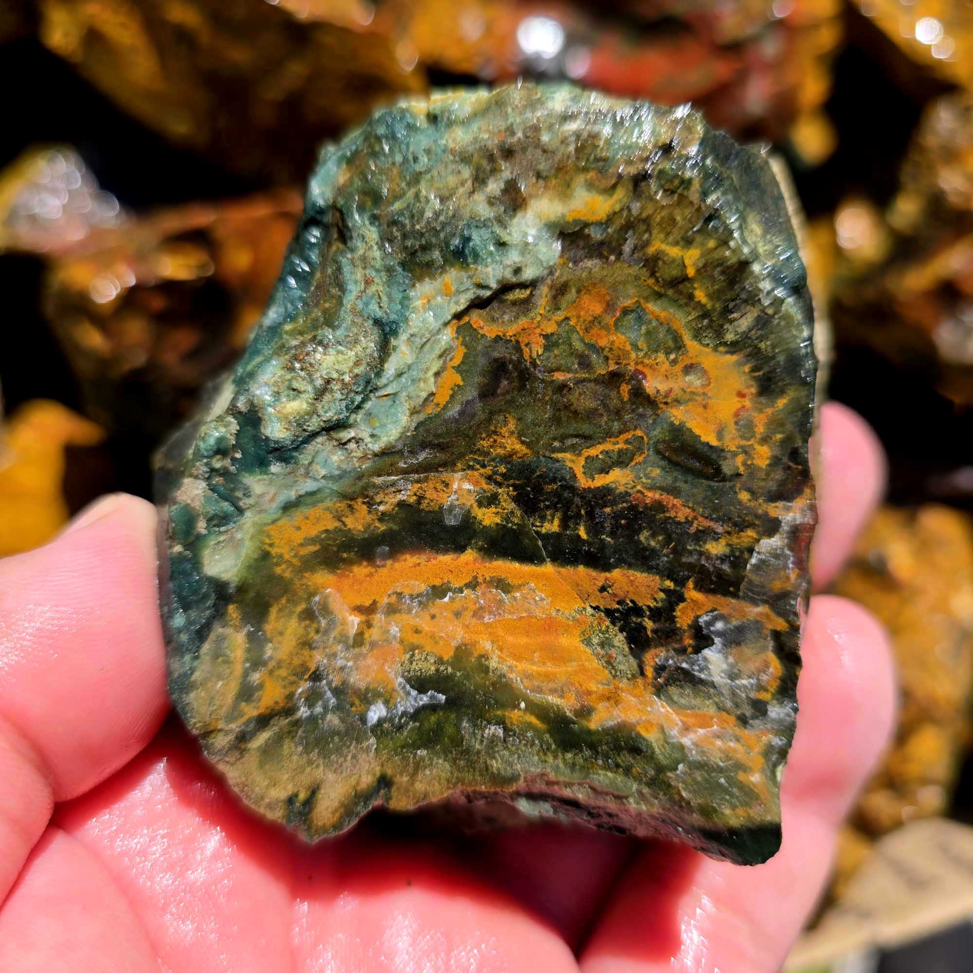 Kaleidoscope Jasper Flatrate Box Rough Stones Mixed Varieties Rare Old Stock