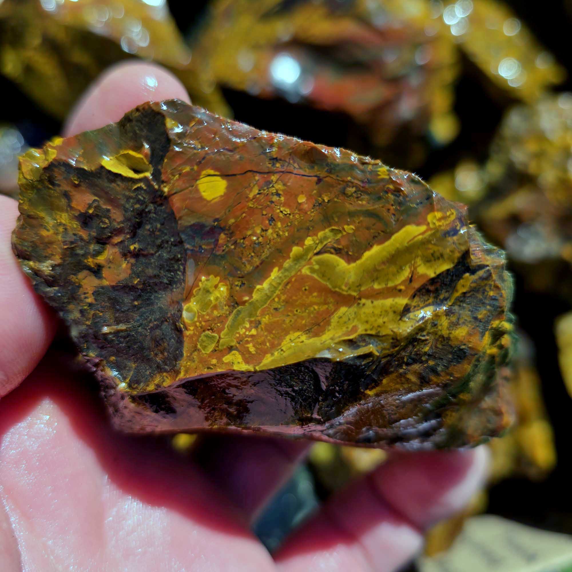 Kaleidoscope Jasper Flatrate Box Rough Stones Mixed Varieties Rare Old Stock