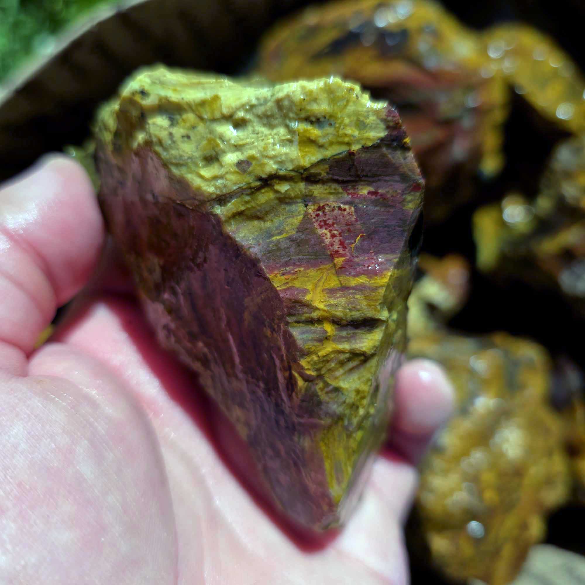 Kaleidoscope Jasper Flatrate Box Rough Stones Mixed Varieties Rare Old Stock