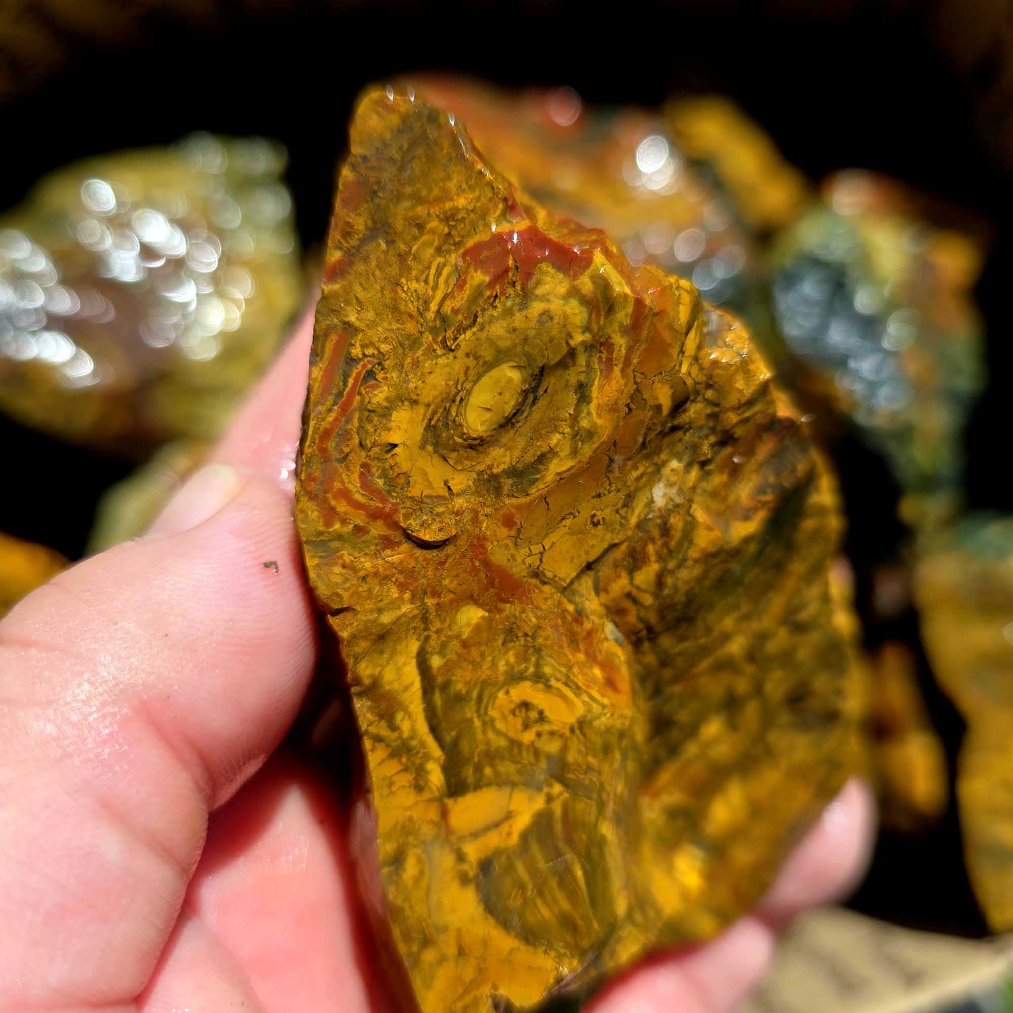 Kaleidoscope Jasper Flatrate Box Rough Stones Mixed Varieties Rare Old Stock