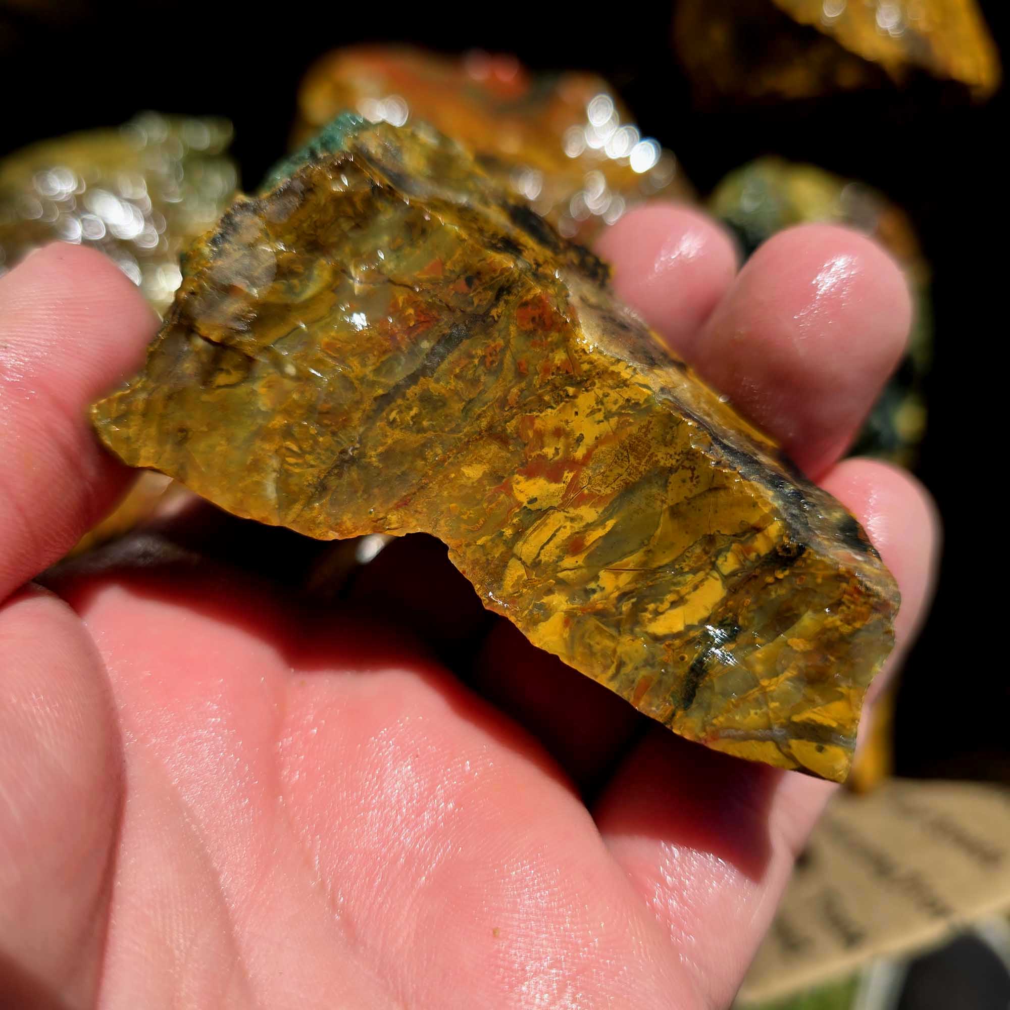 Kaleidoscope Jasper Flatrate Box Rough Stones Mixed Varieties Rare Old Stock