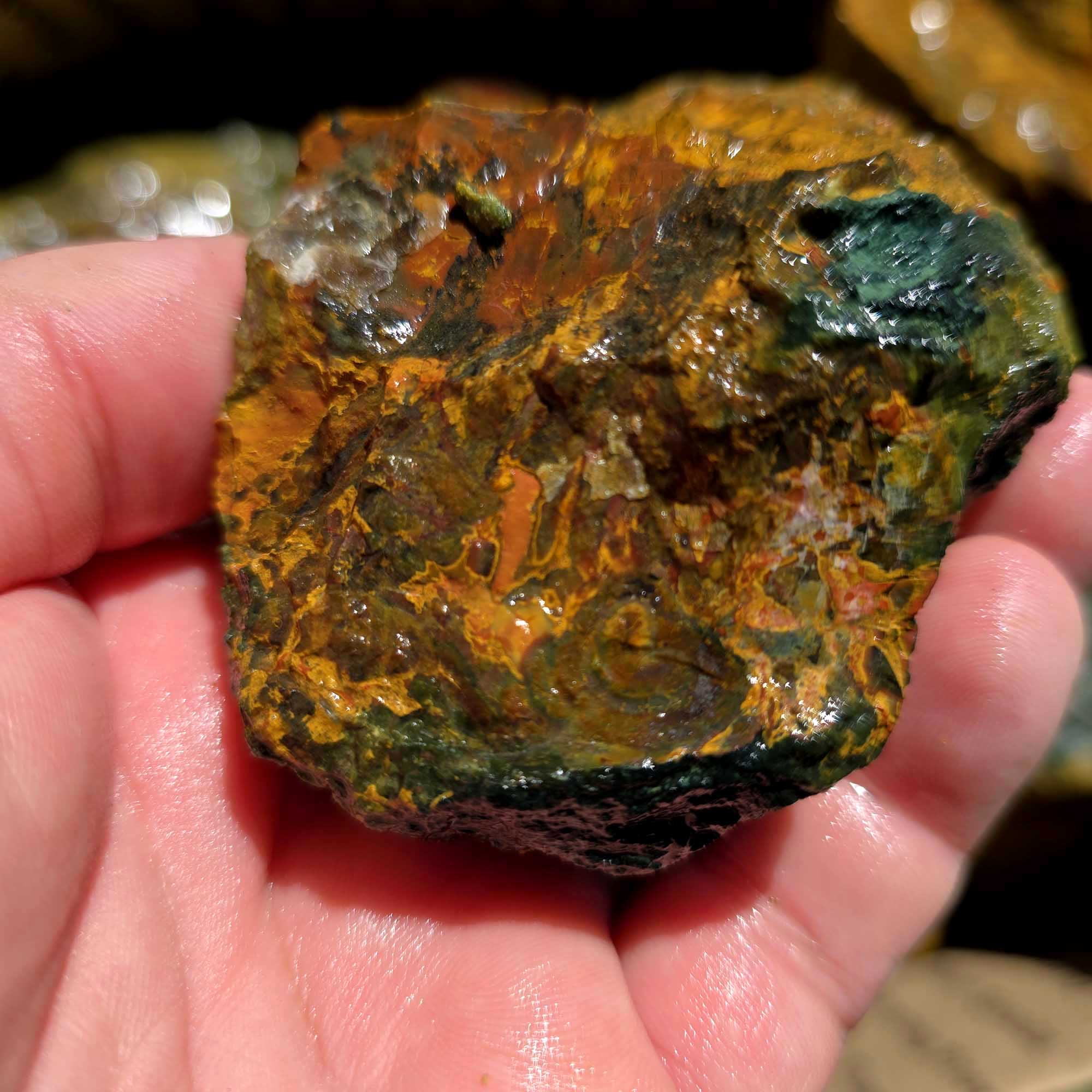 Kaleidoscope Jasper Flatrate Box Rough Stones Mixed Varieties Rare Old Stock