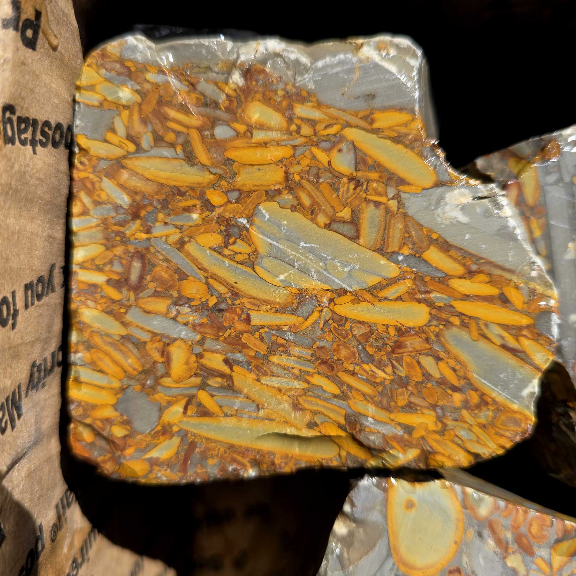 Bamboo Jasper Flatrate Box Rough Stones Prime Indonesian Cutting Material