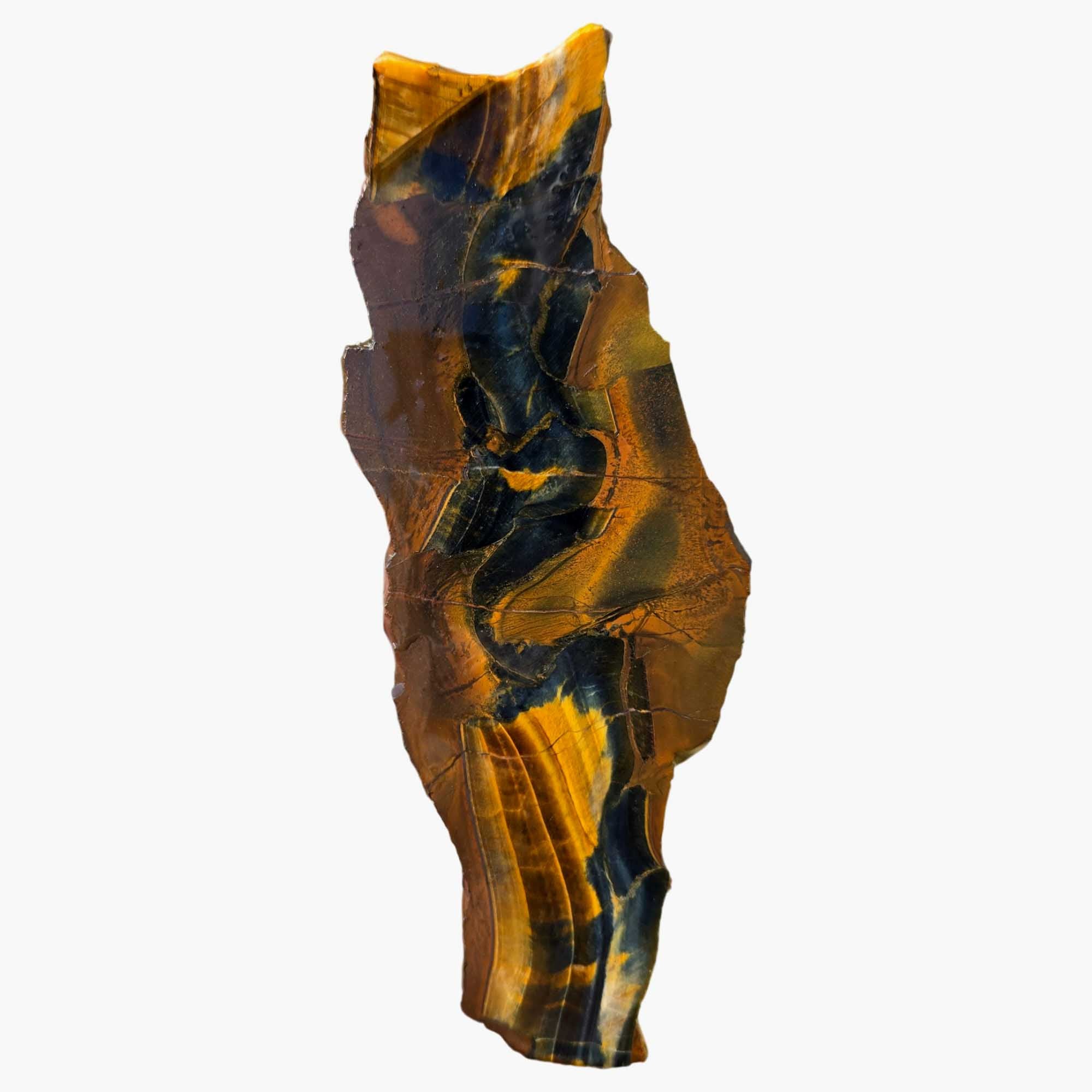 Hawkeye Tiger Eye Slab – Blue Golden Hematite Jasper – 164mm Flash