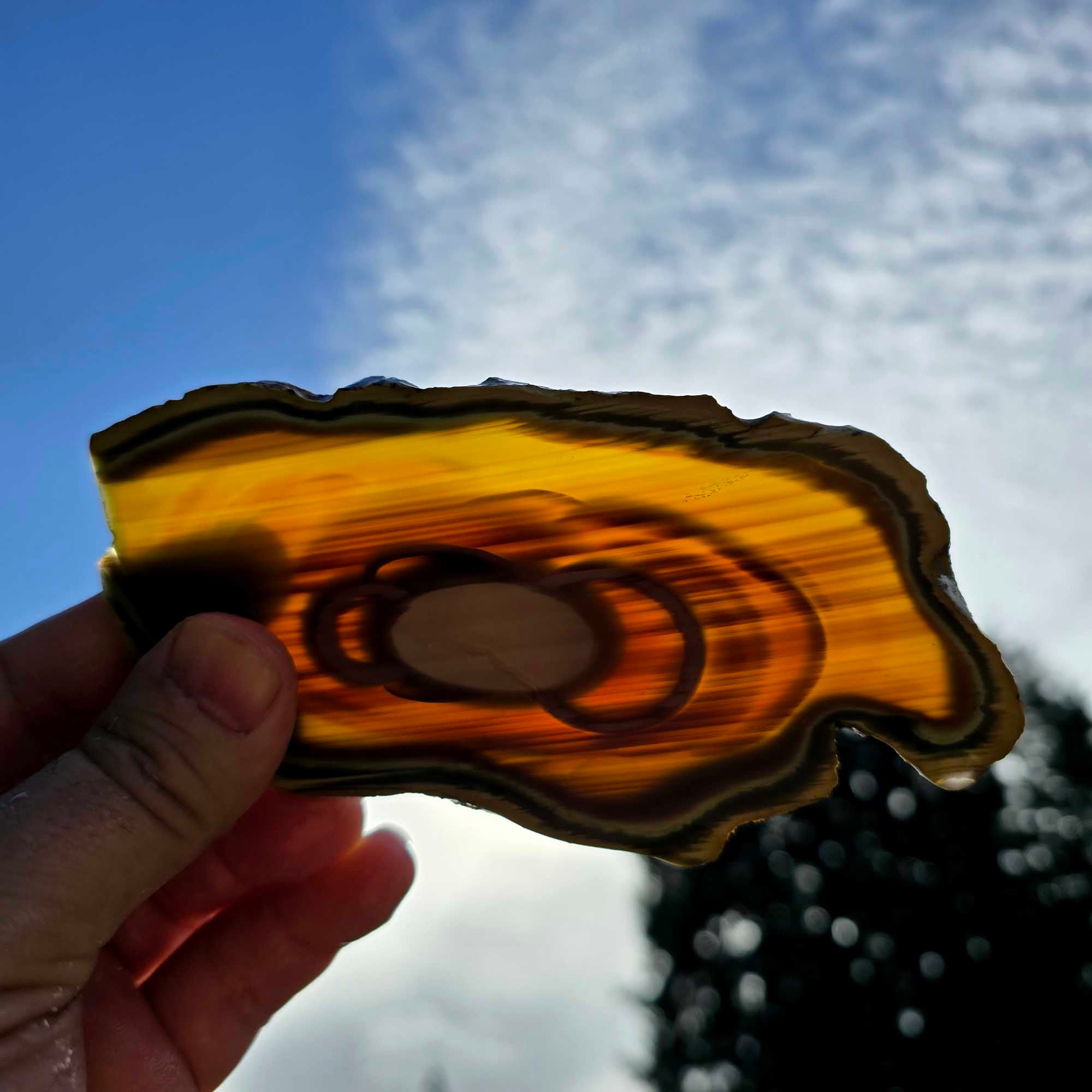 Royal Imperial Jasper Slab - Moonlit Orbs Translucent San Cristobal #3680-Photo2