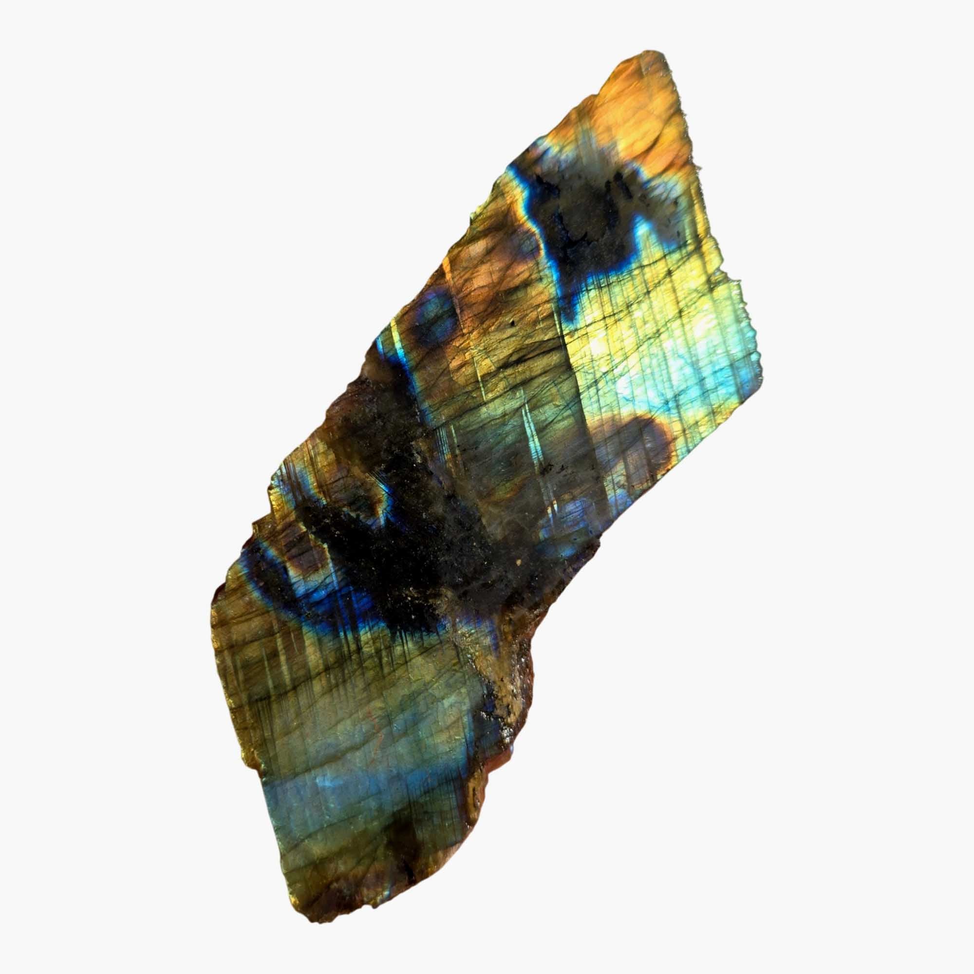Labradorite Slab – Green Blue Flash Labradorescence Effect! #3690-4