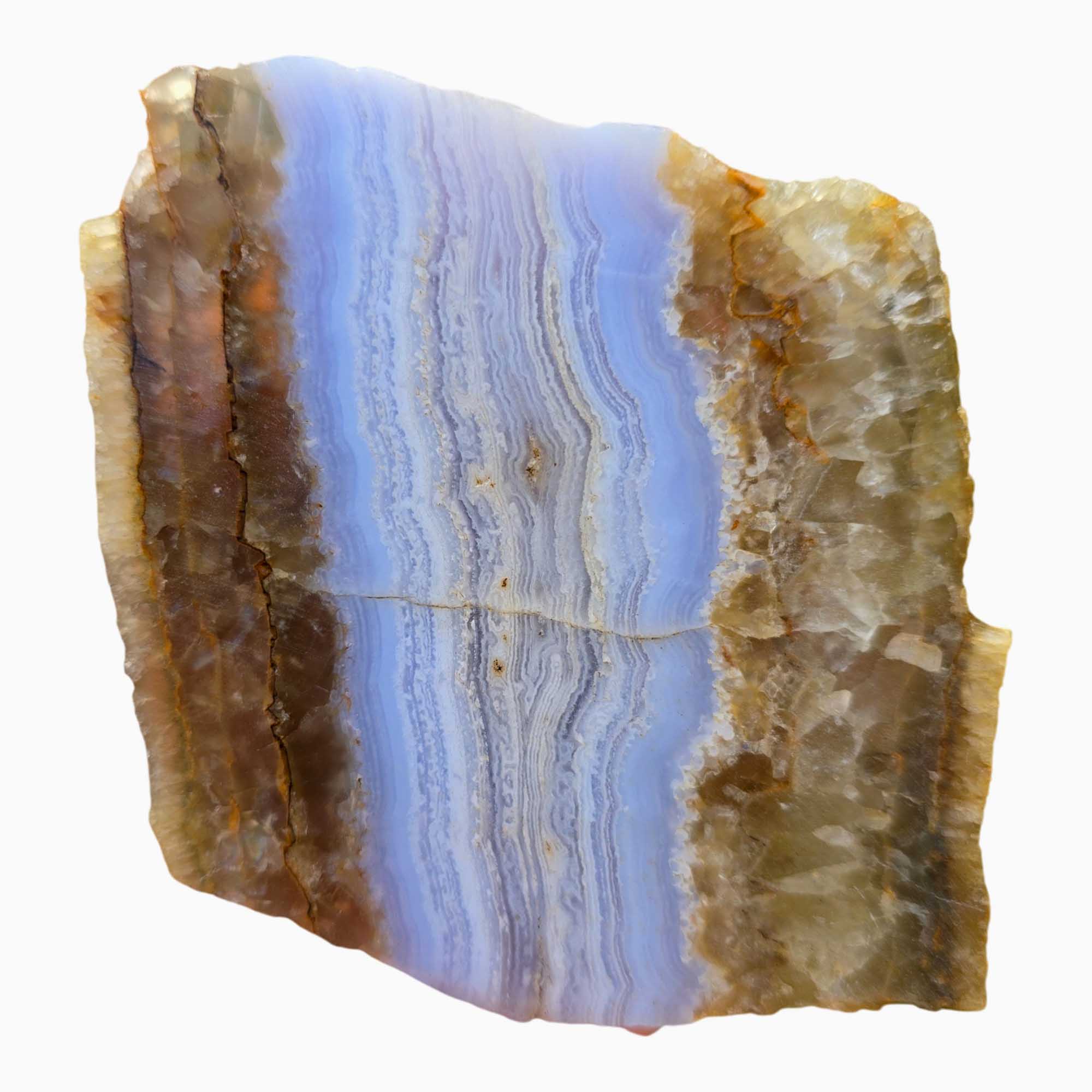 African Blue Lace Agate Slab - Premium Grade Lace Namibia #3693-Photo4